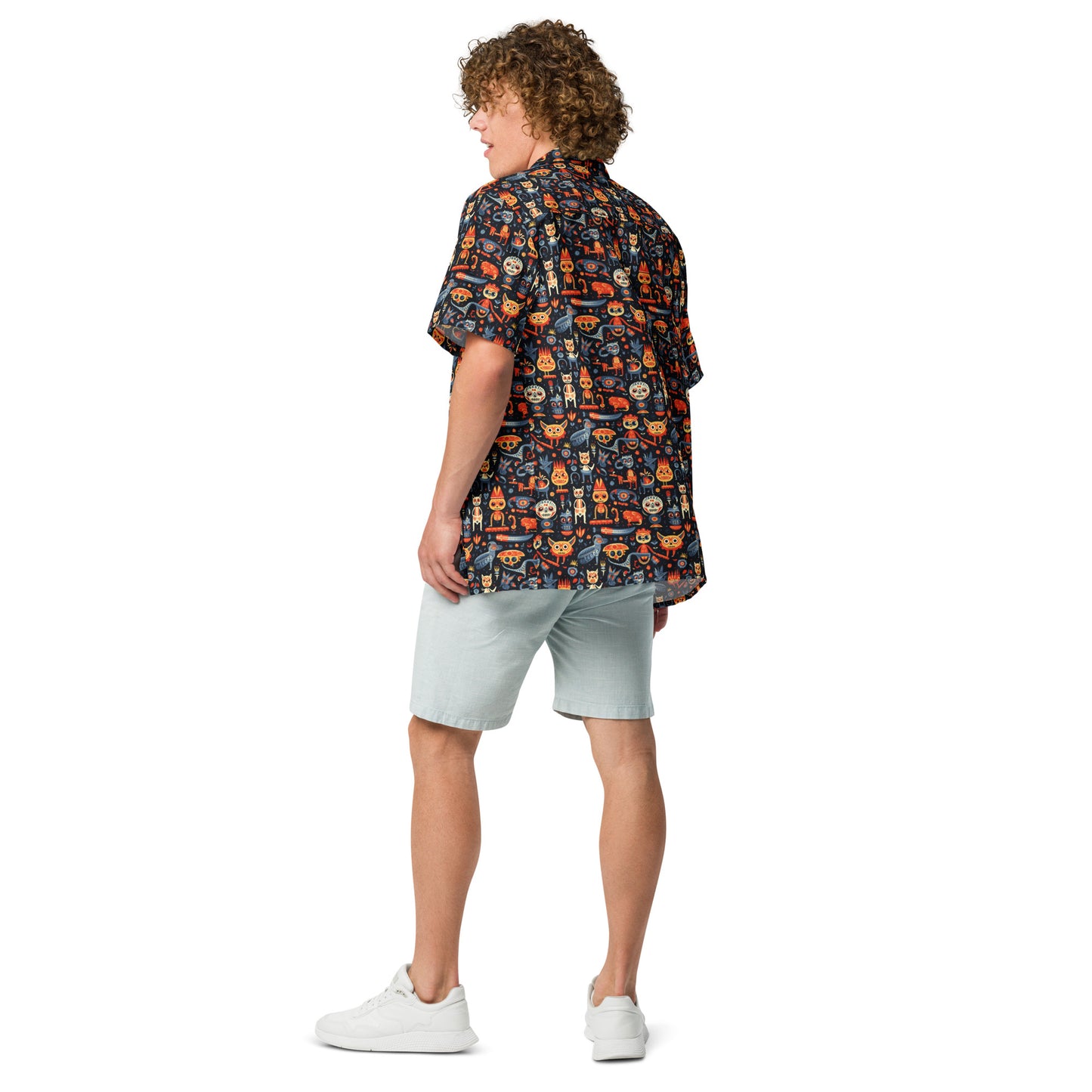 Dia De los Muertos Animals - Unisex button shirt