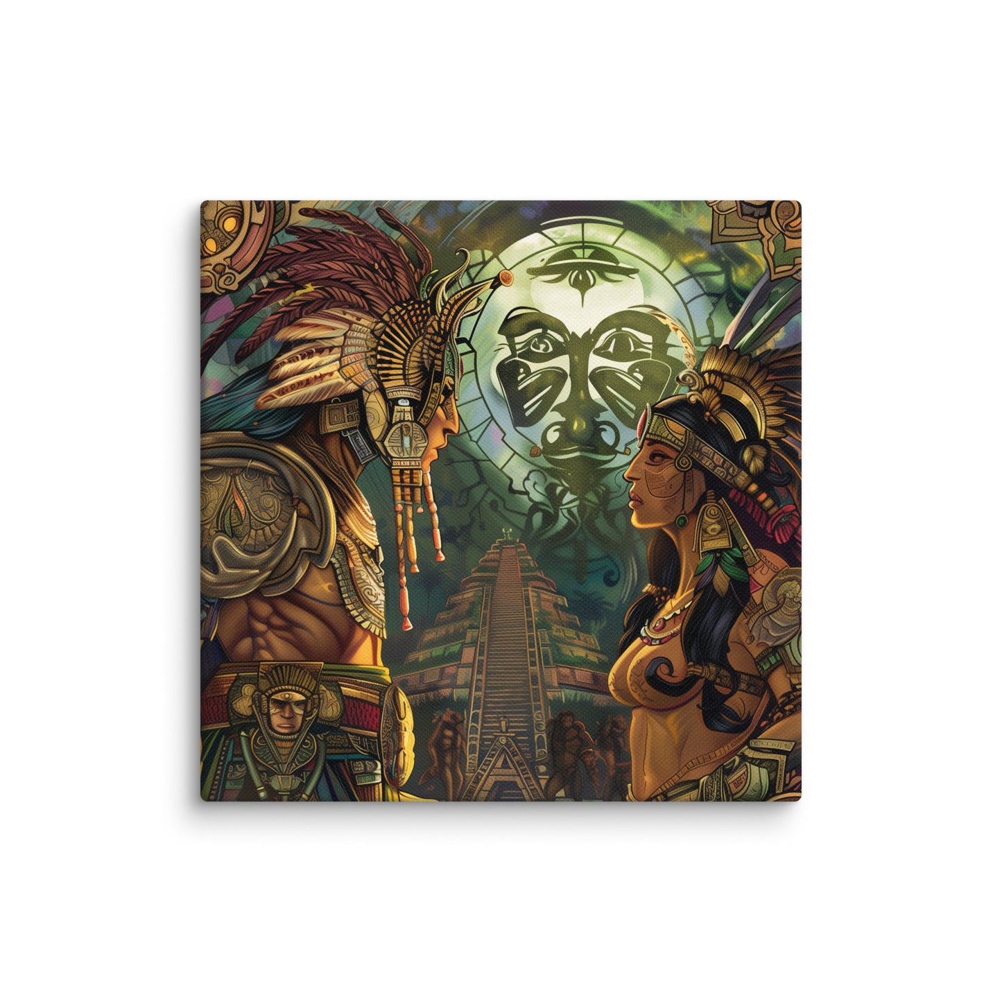 Aztec Lovers - Canvas