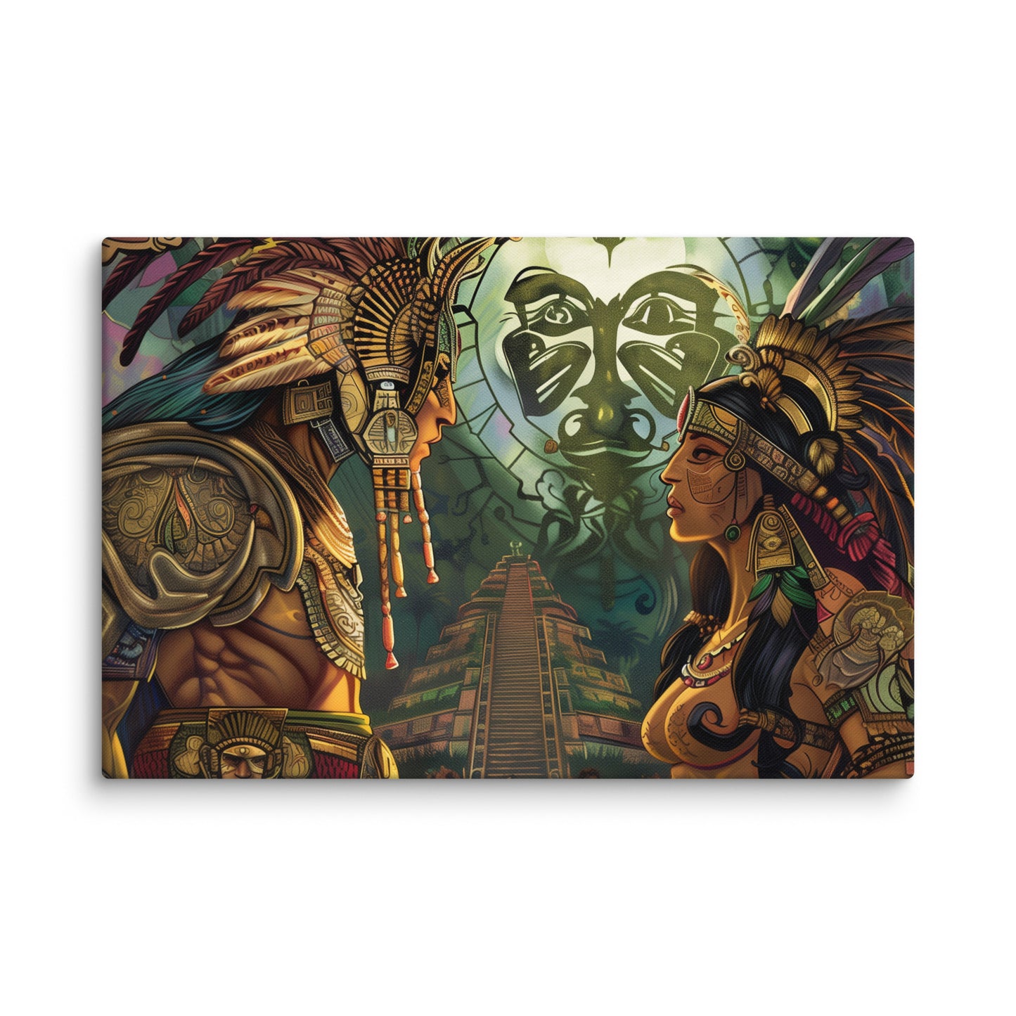 Aztec Lovers - Canvas