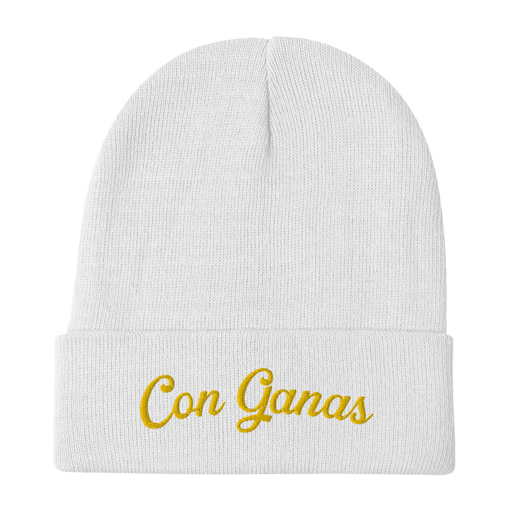 Con Ganas - Embroidered Beanie