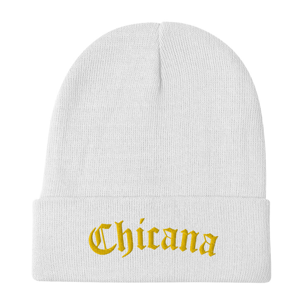 Chicana - Embroidered Beanie