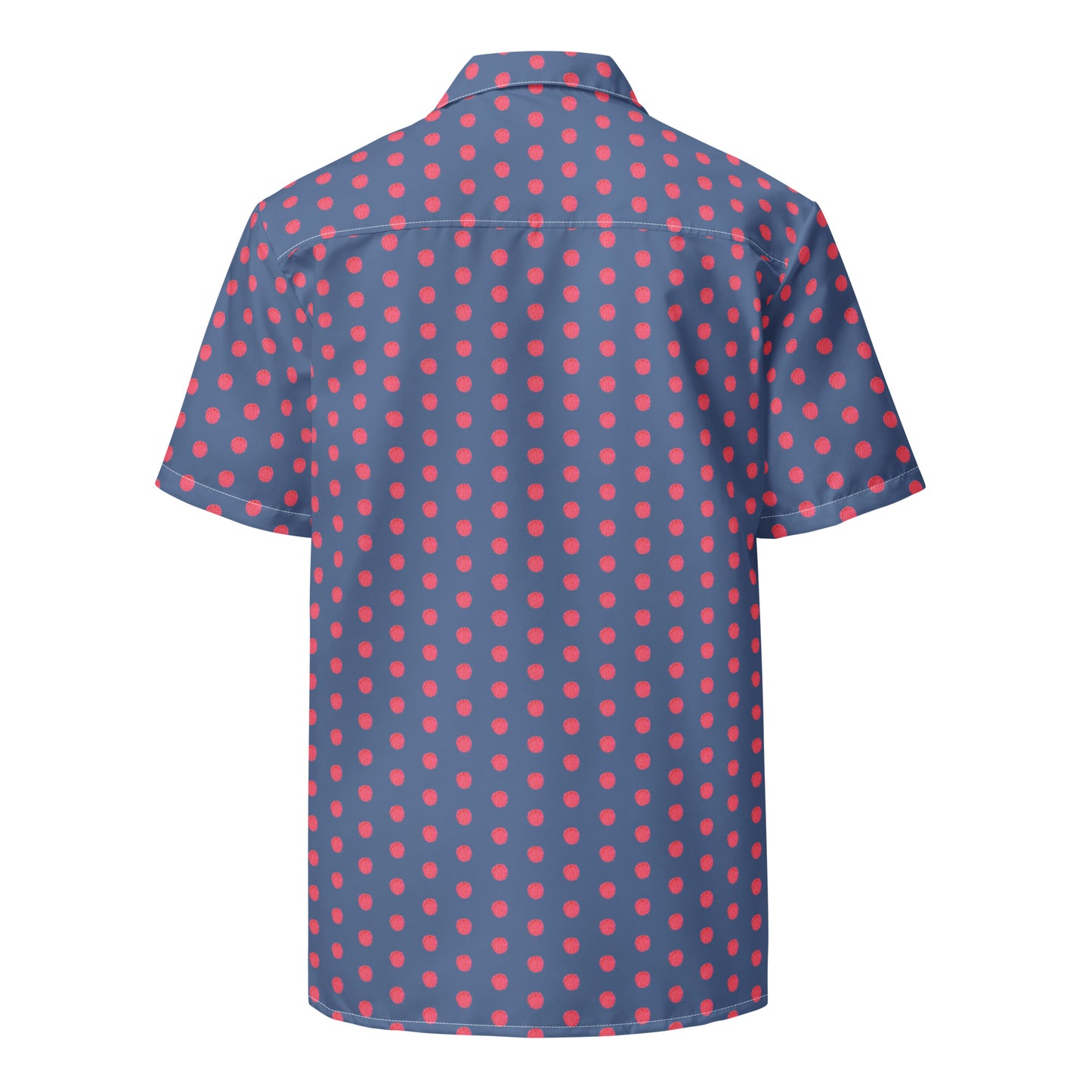 Pink Concha on Blue - Unisex button shirt