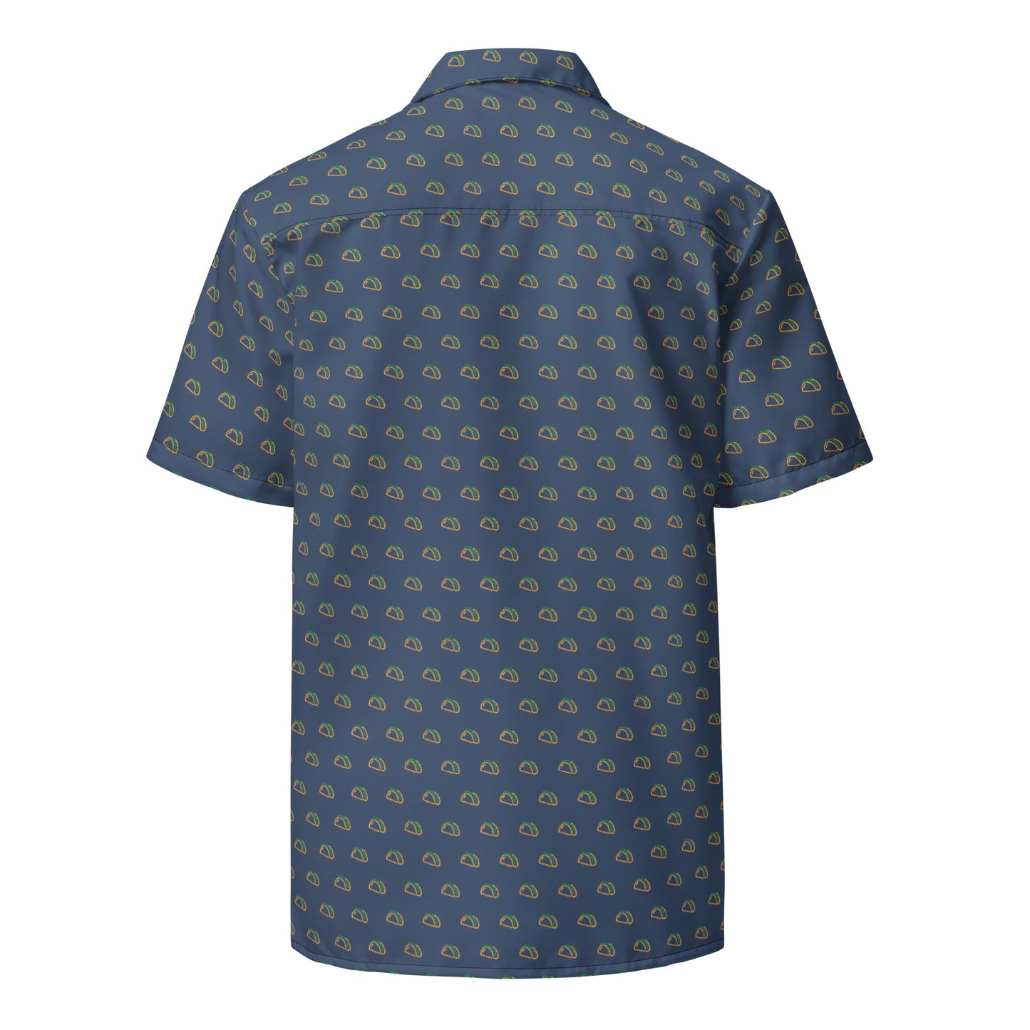 Taco Icon Blue - Unisex button shirt