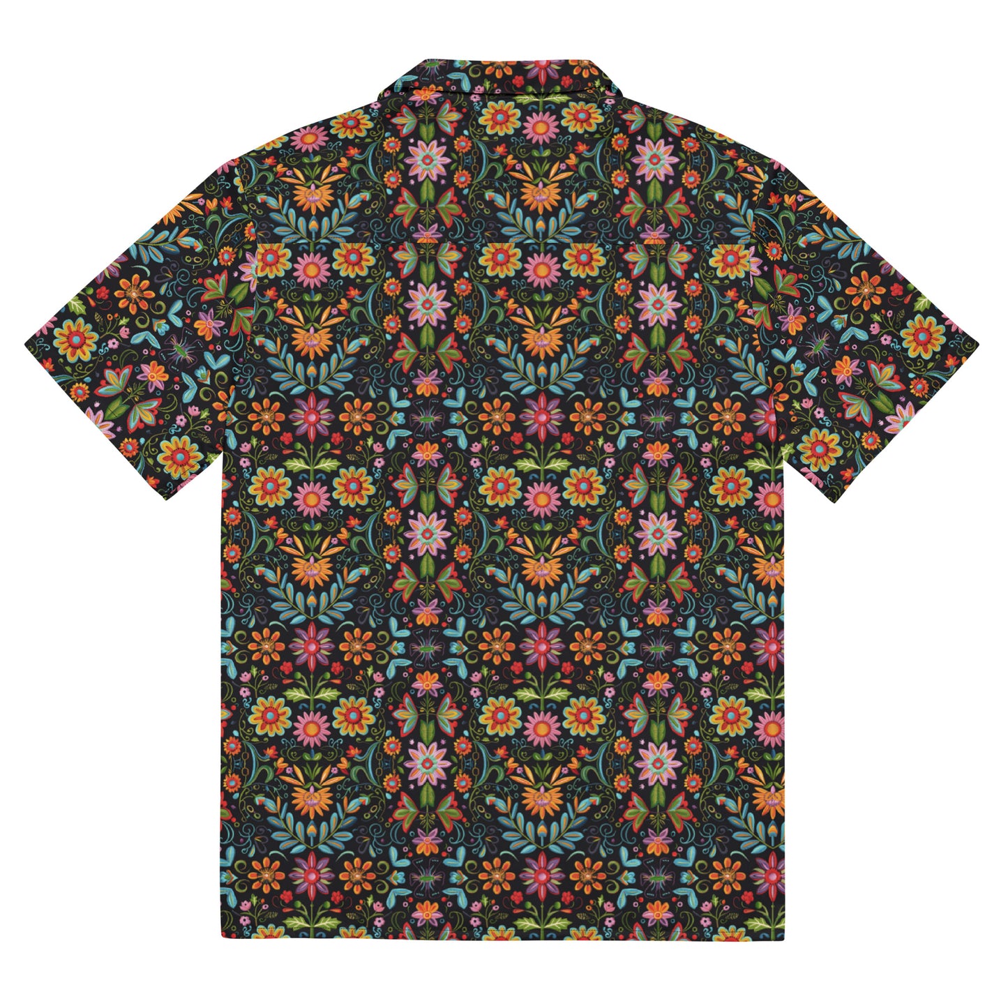 Mexcian Floral - Unisex button shirt