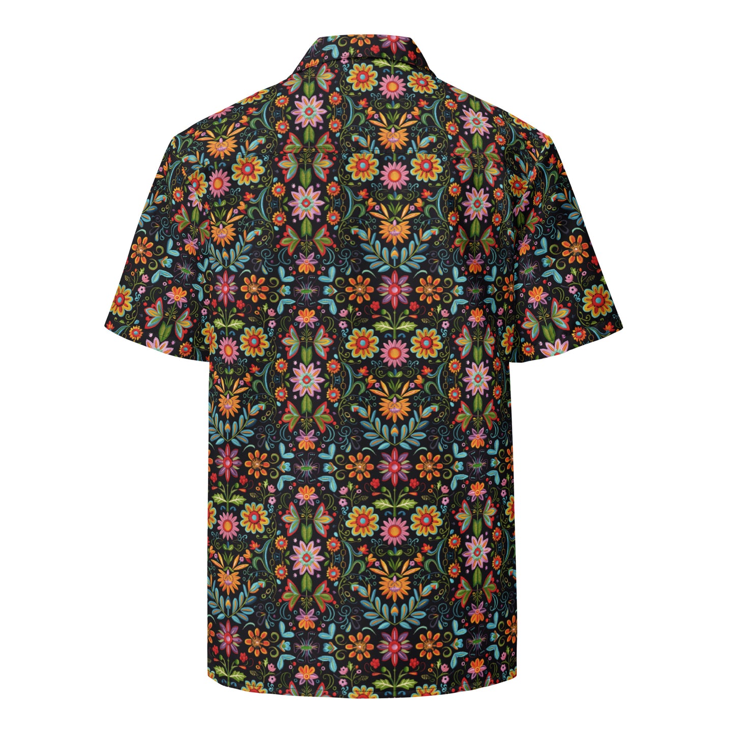 Mexcian Floral - Unisex button shirt