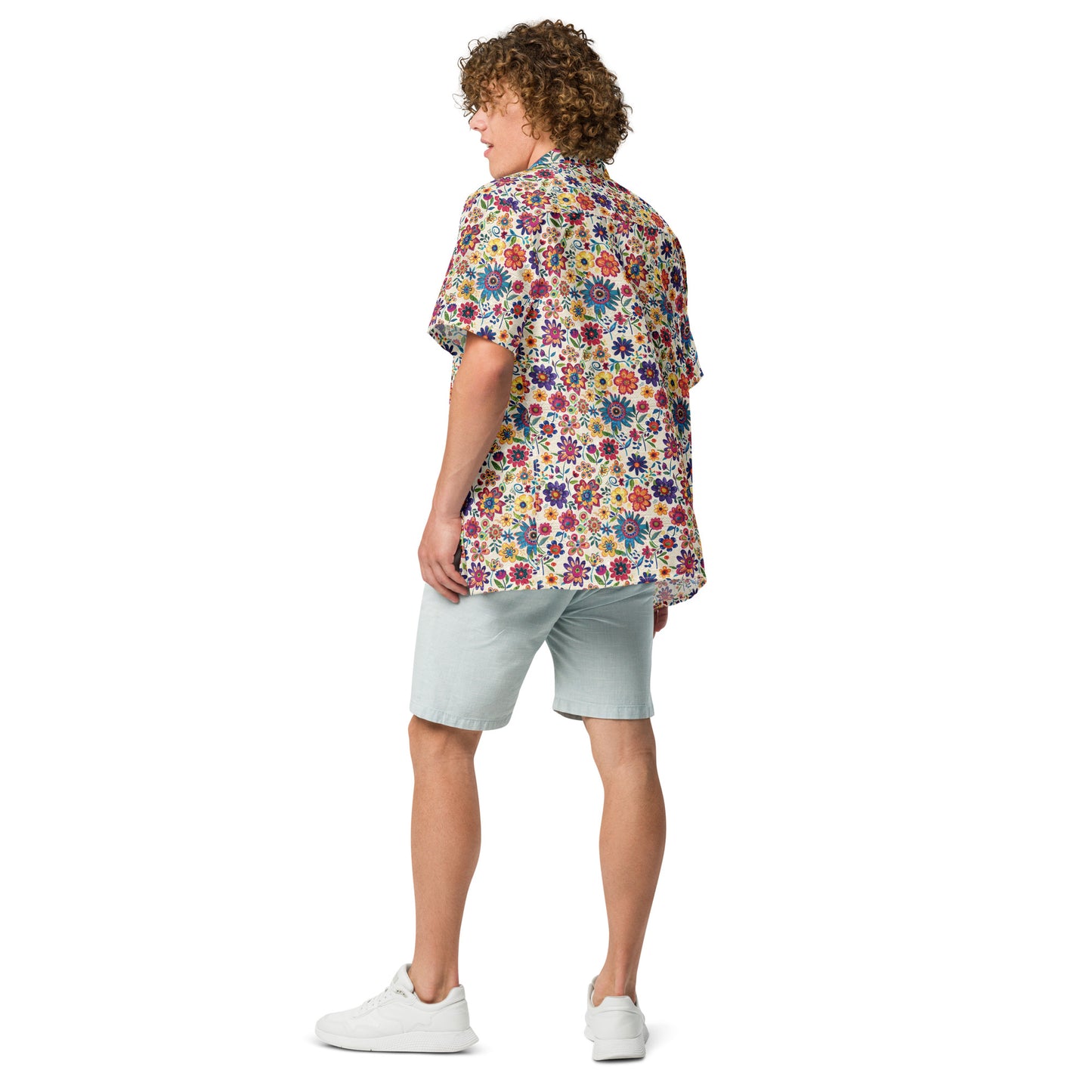 Mexican Floral Spring - Unisex button shirt