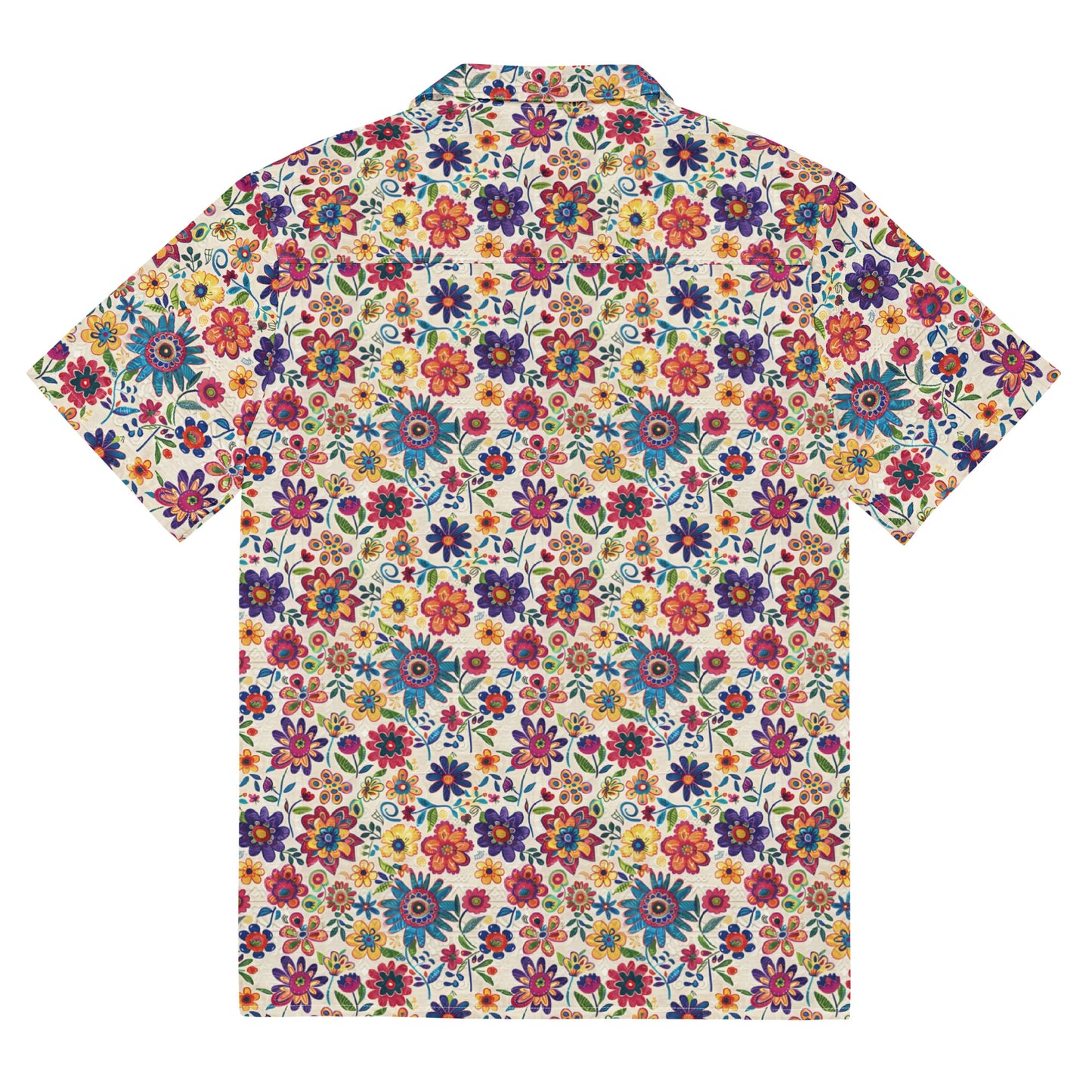 Mexican Floral Spring - Unisex button shirt