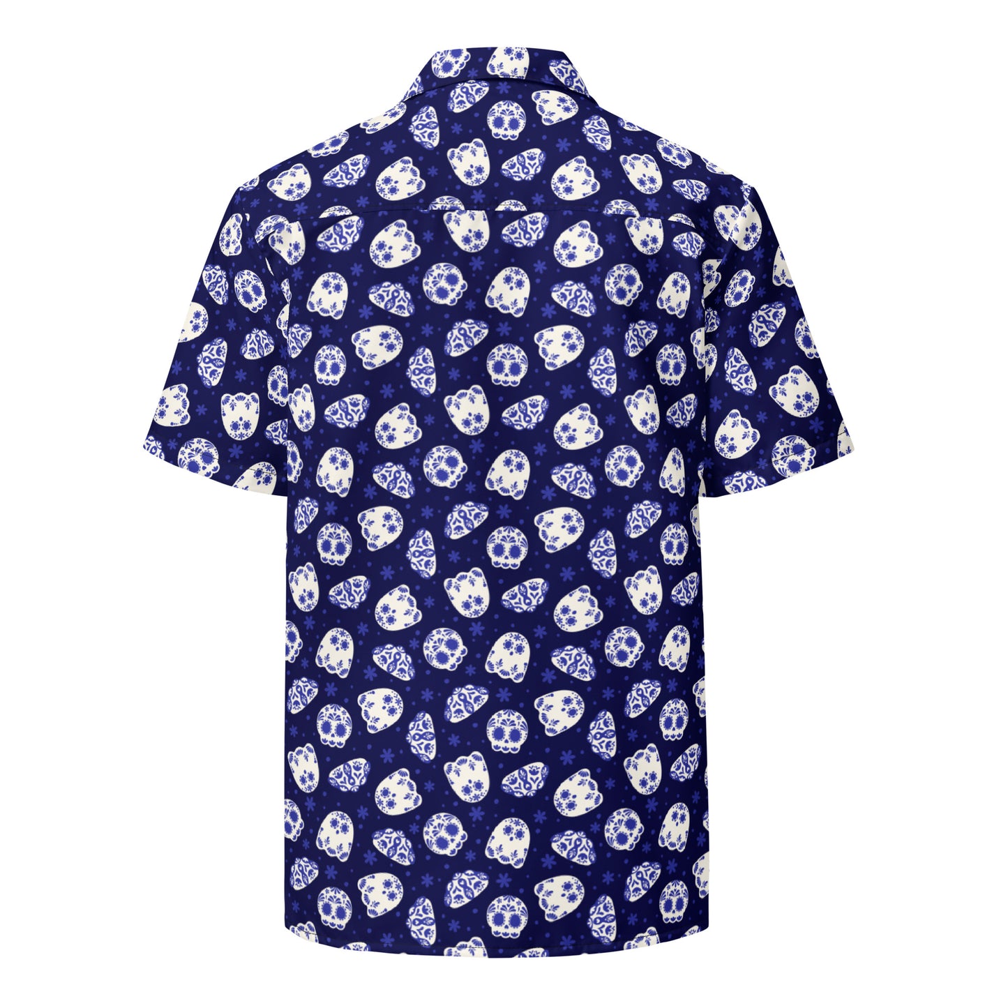 Blue Dia De Los Muertos - Unisex button shirt