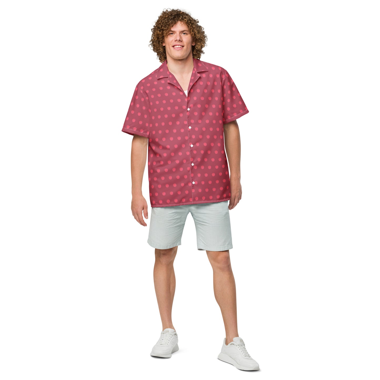 Pink Concha Shirt - Unisex button shirt