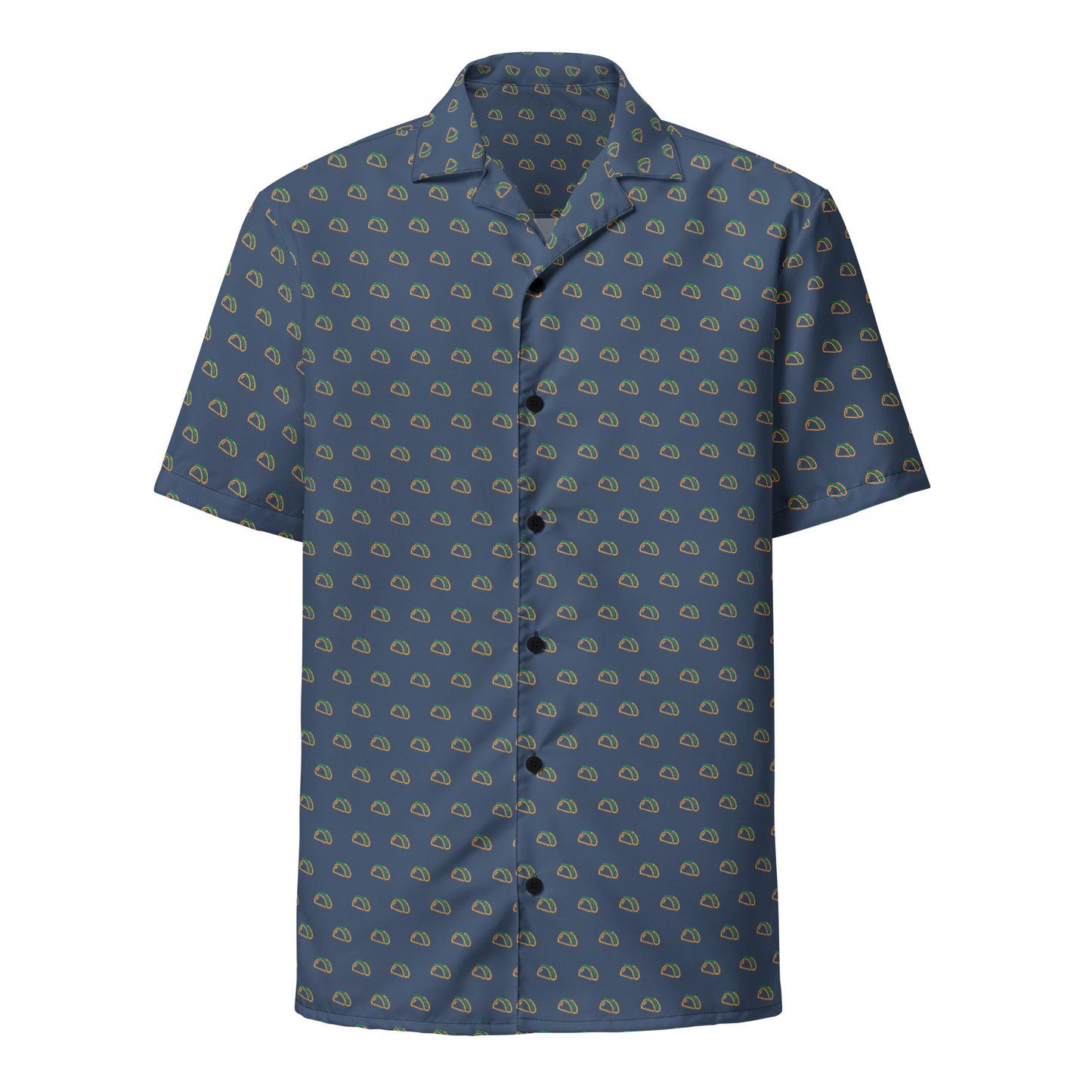 Taco Icon Blue - Unisex button shirt