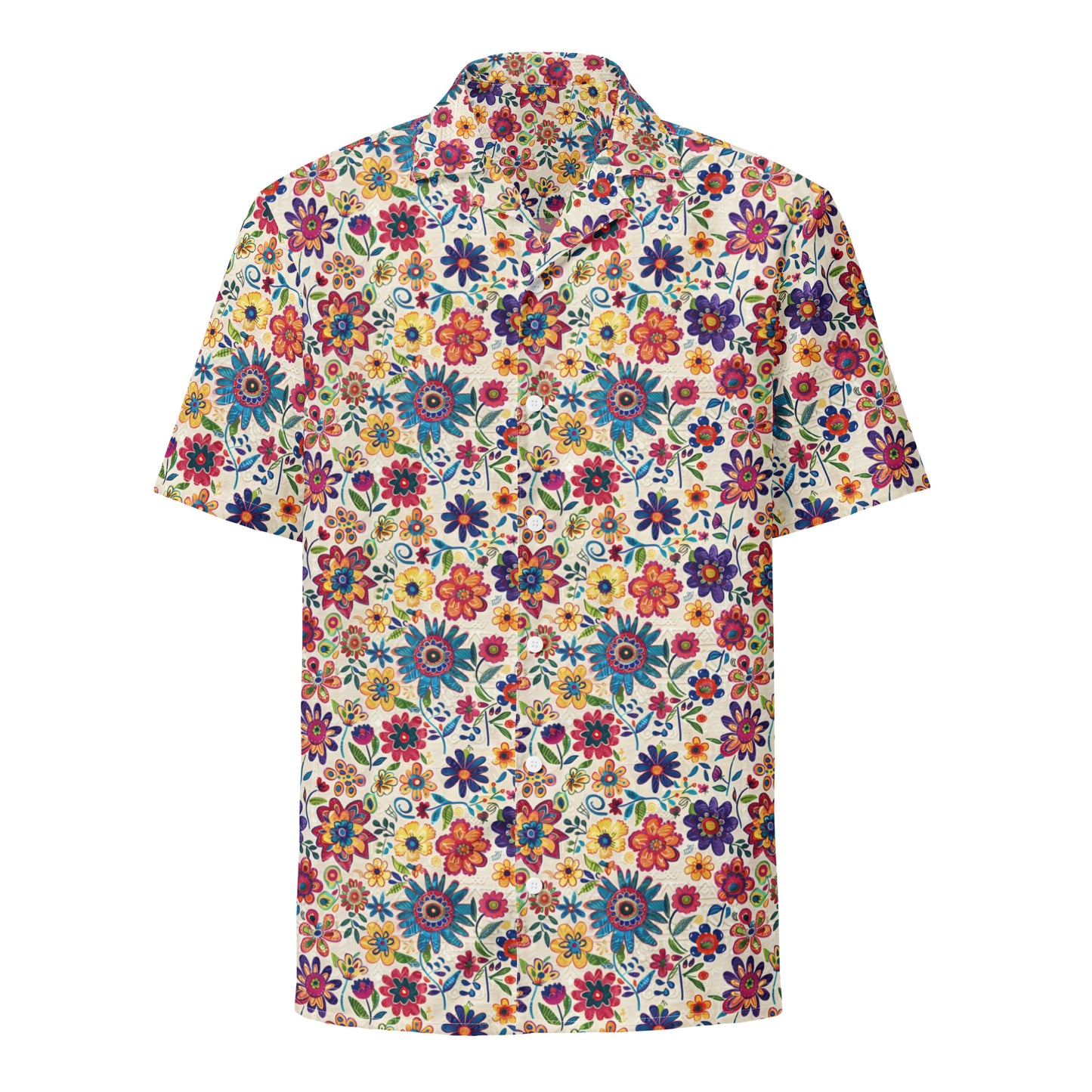 Mexican Floral Spring - Unisex button shirt