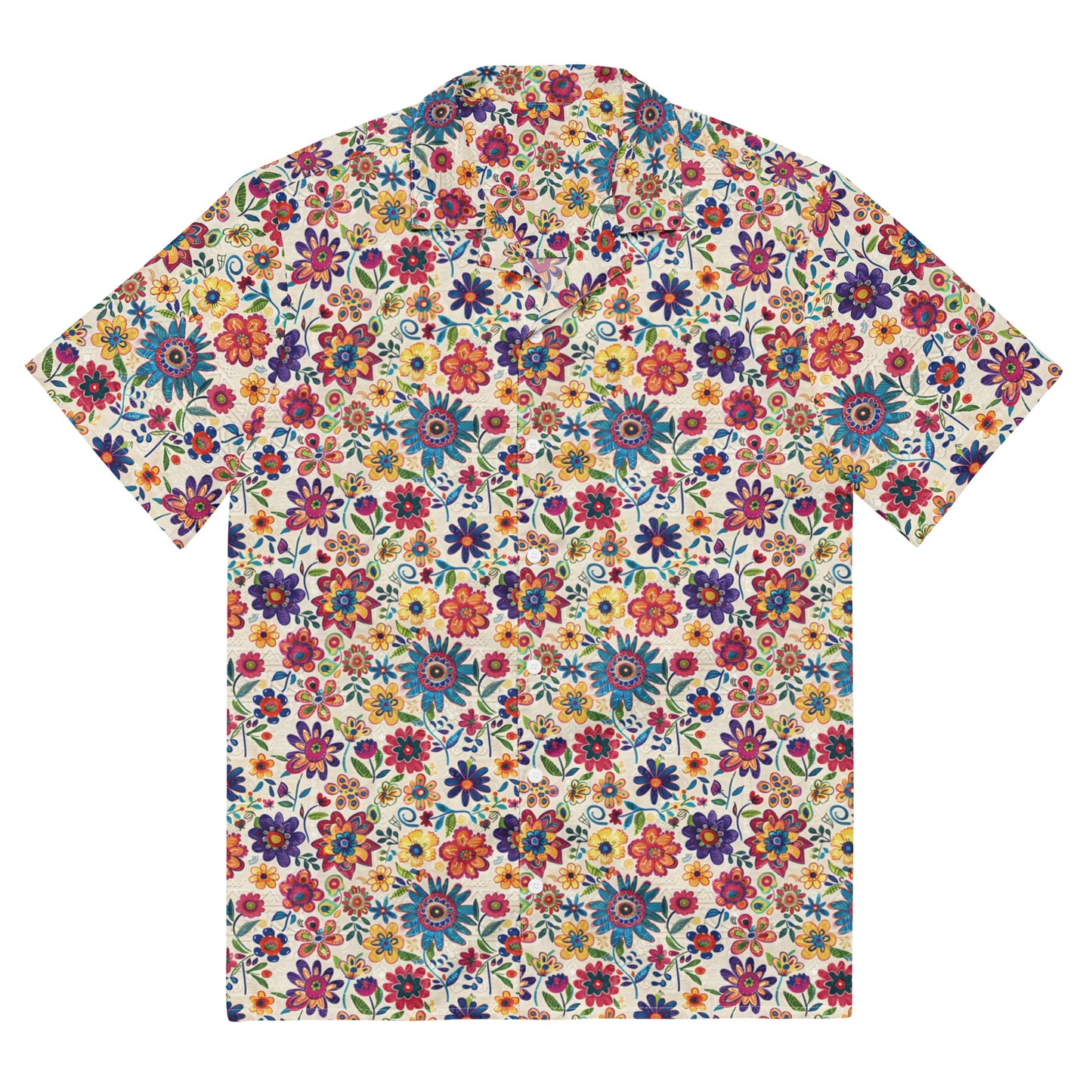 Mexican Floral Spring - Unisex button shirt