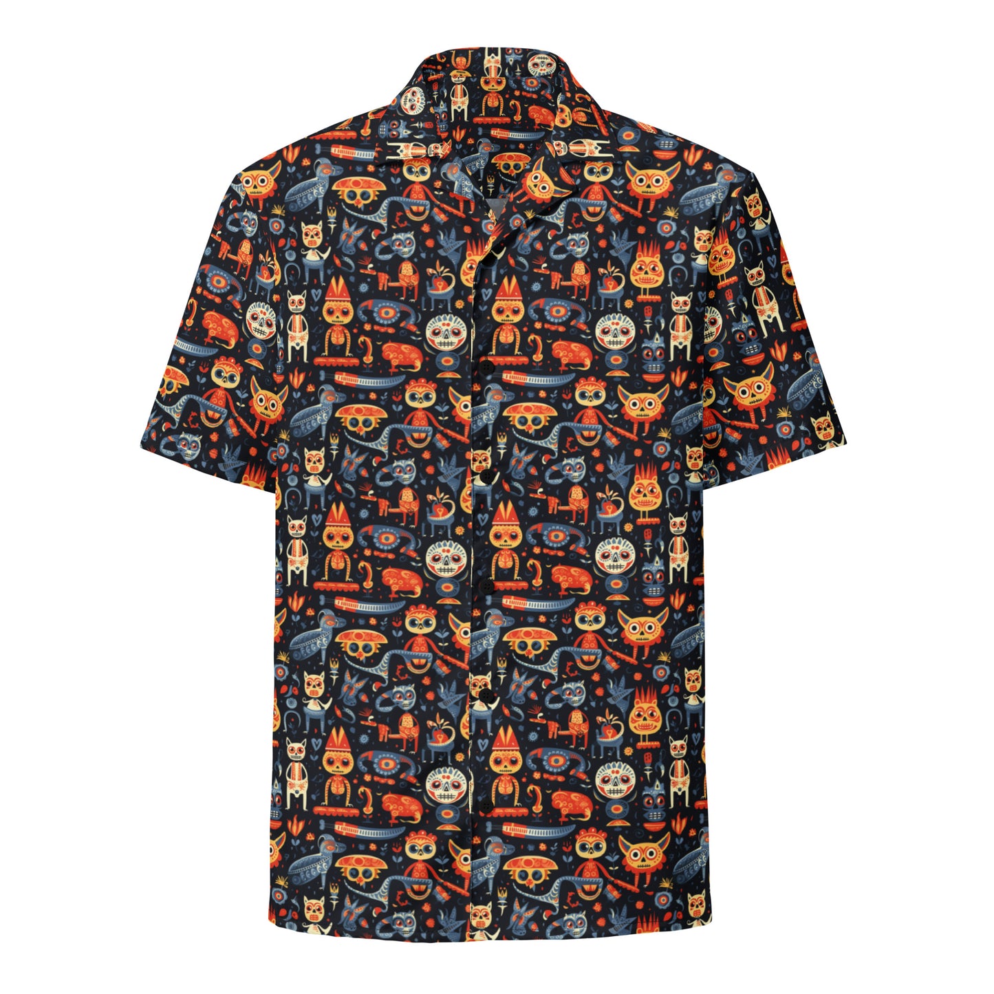 Dia De los Muertos Animals - Unisex button shirt