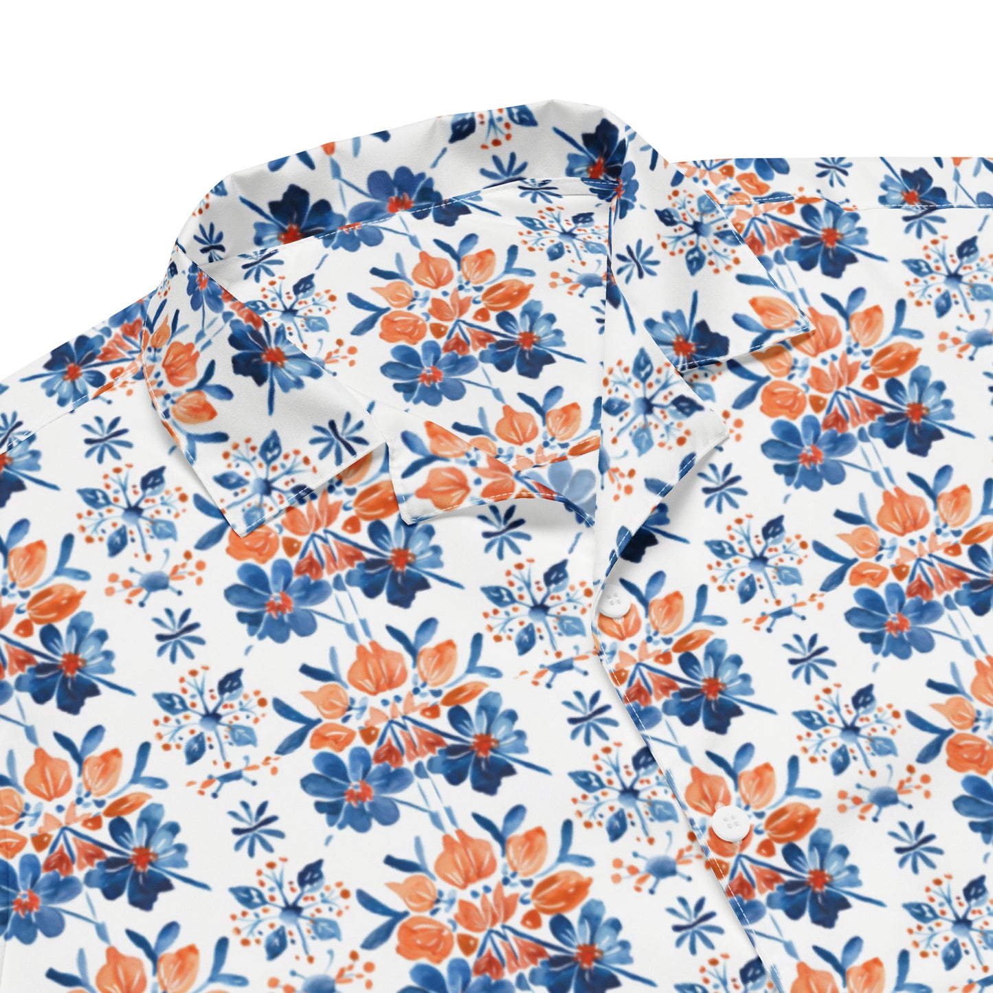 Spanish Floral Pattern - Unisex button shirt