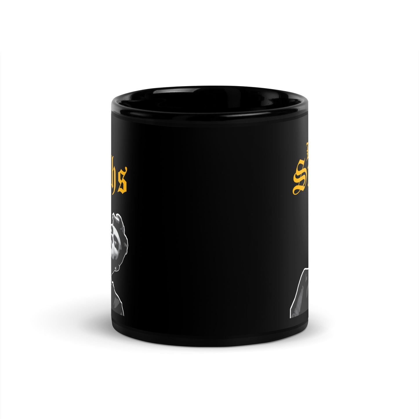 Los Smiths With Silhouette - Black Glossy Mug