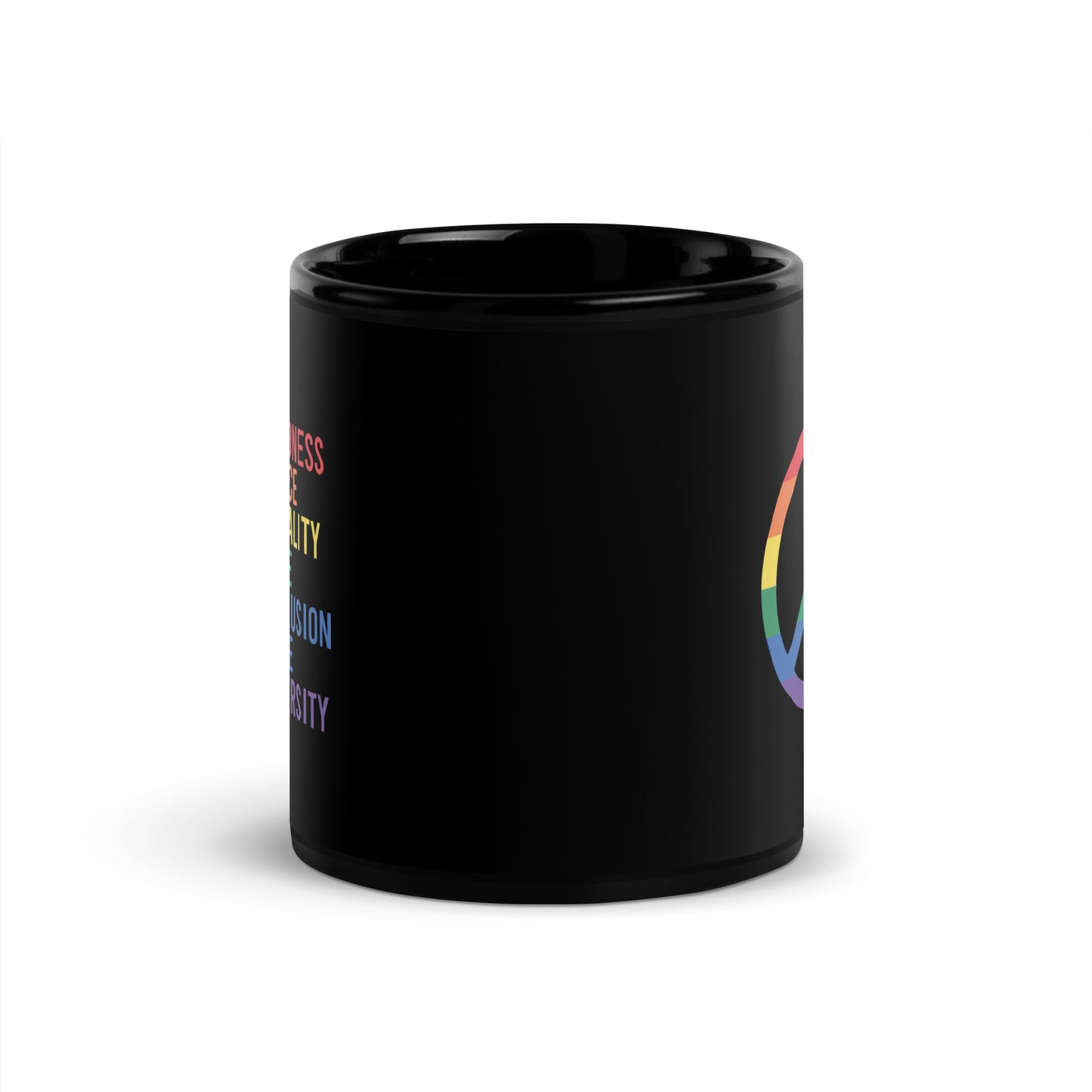 Kindness - Black Glossy Mug