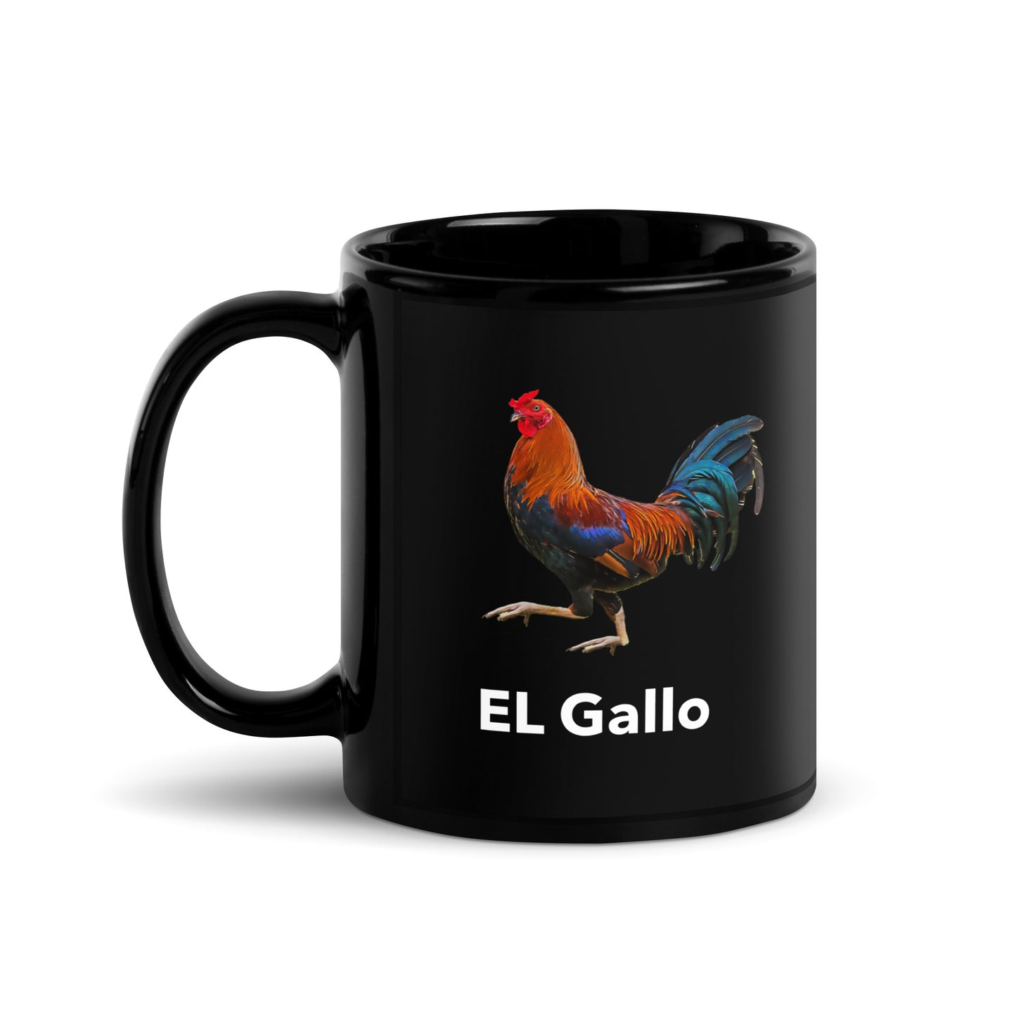 El Gallo Black Glossy Mug