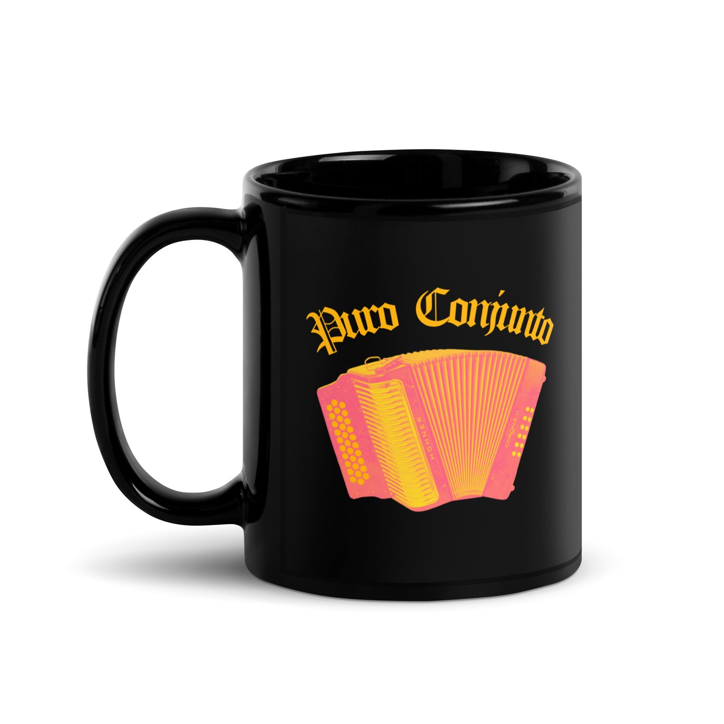 Puro Conjunto - Black Glossy Mug