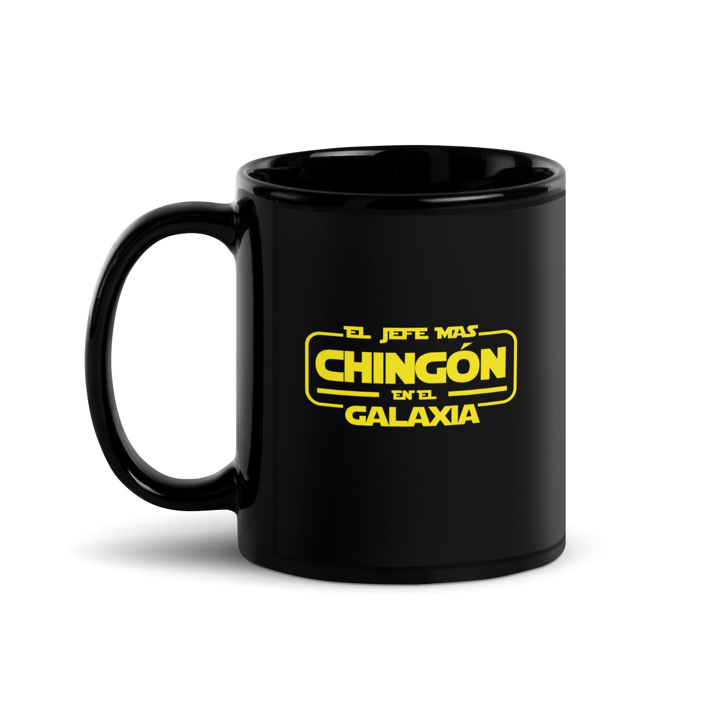 El Jefe Mas Chingon - Black Glossy Mug