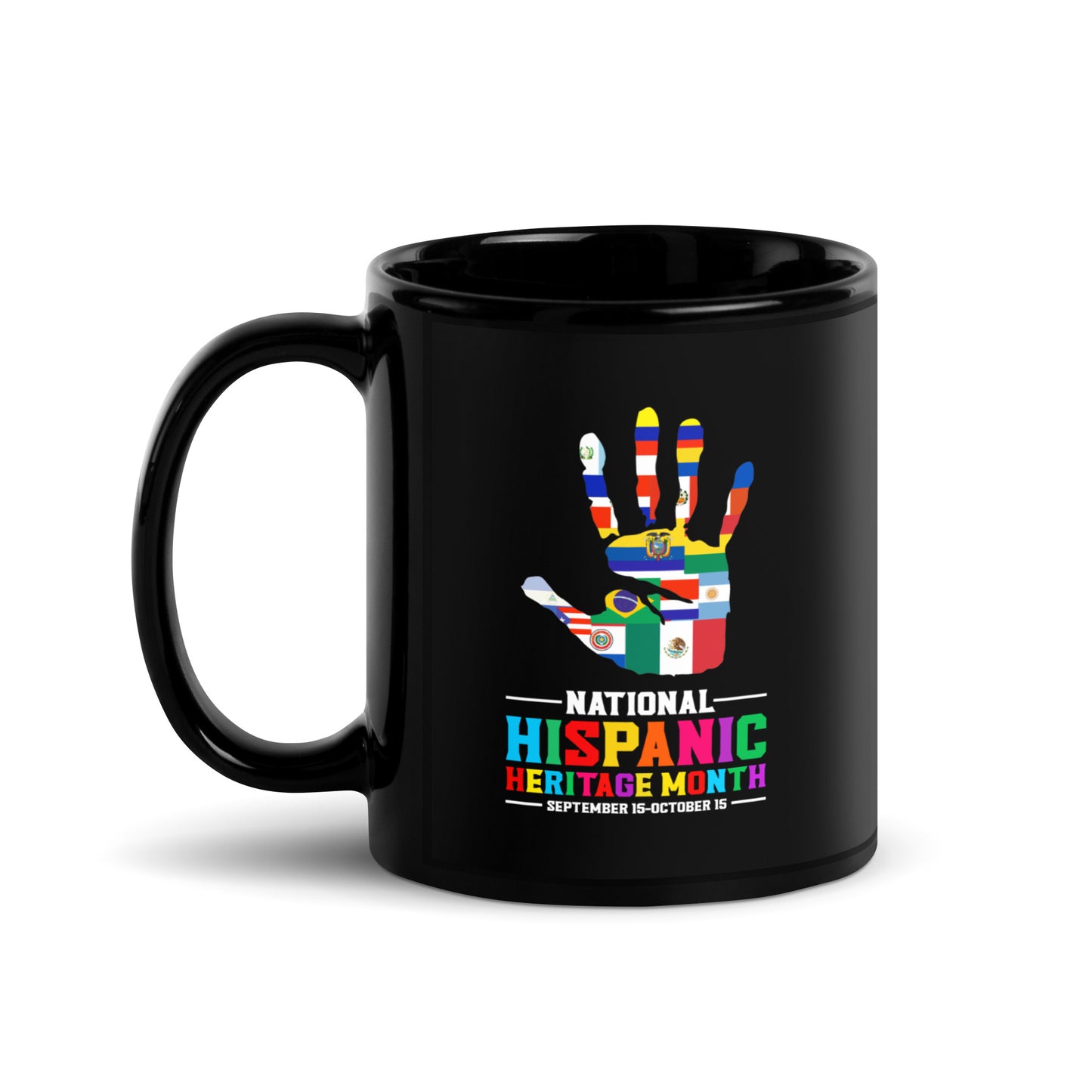 Hispanic Heritage Month - Black Glossy Mug