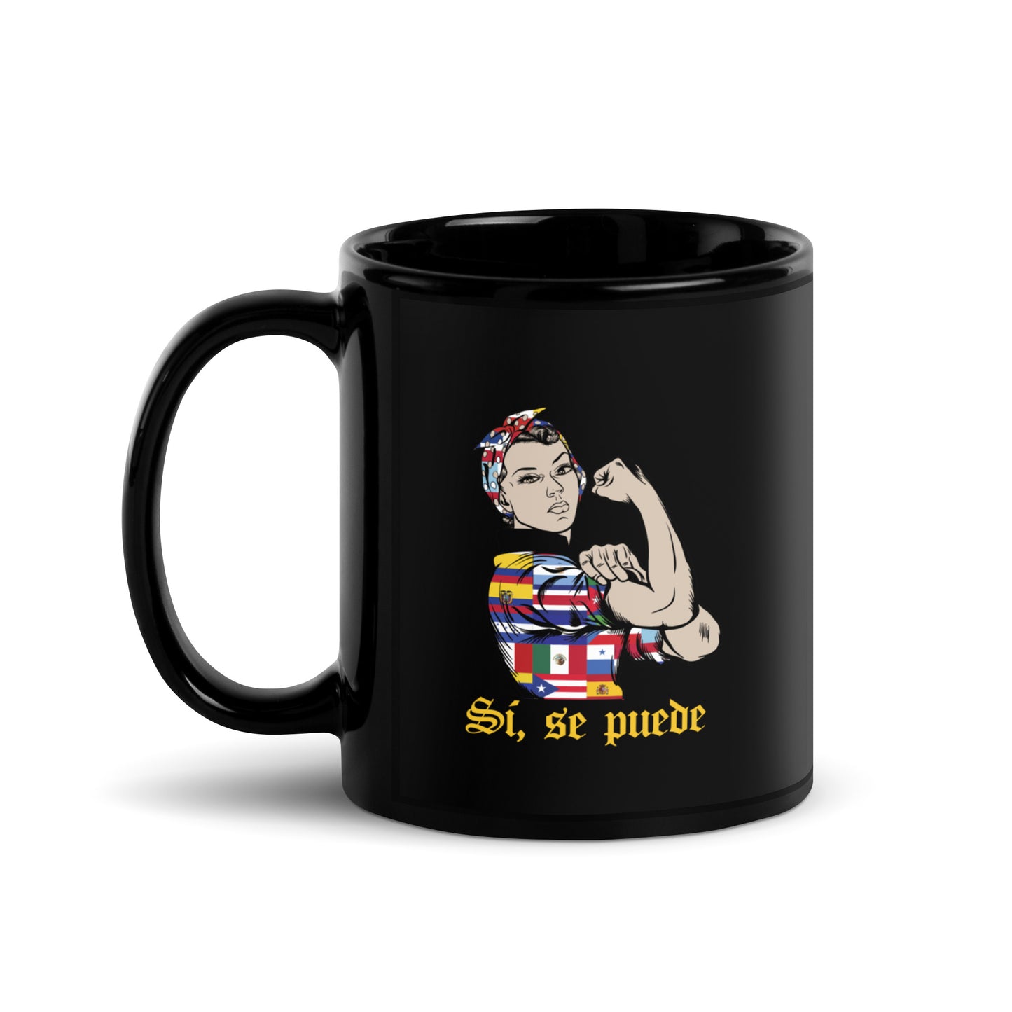 Si Se Puede - Black Glossy Mug