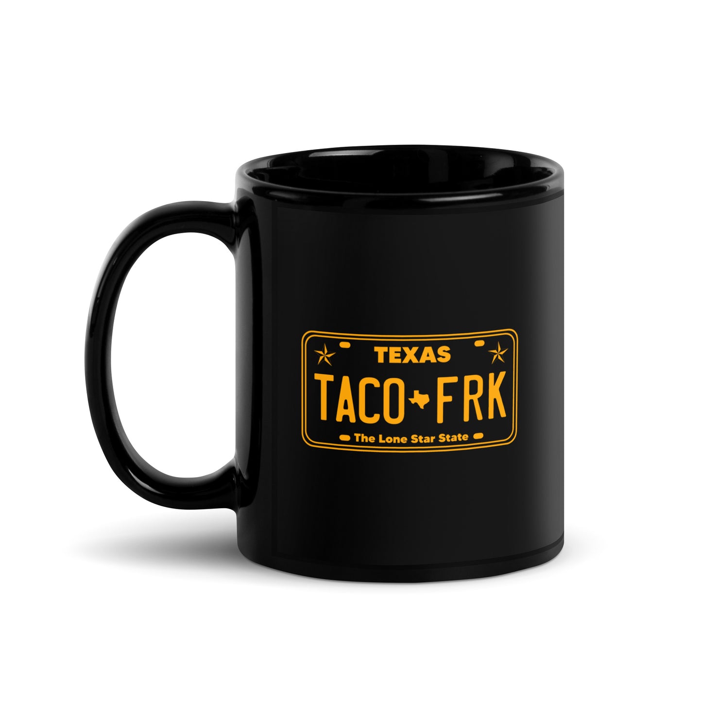 Taco Freak License Plate - Black Glossy Mug