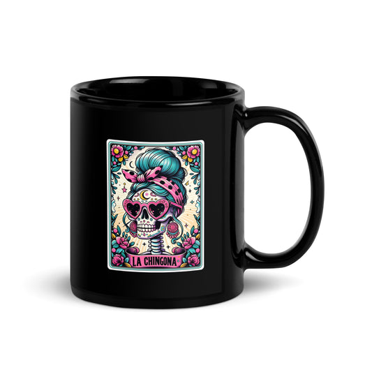 La Chingona - Black Glossy Mug