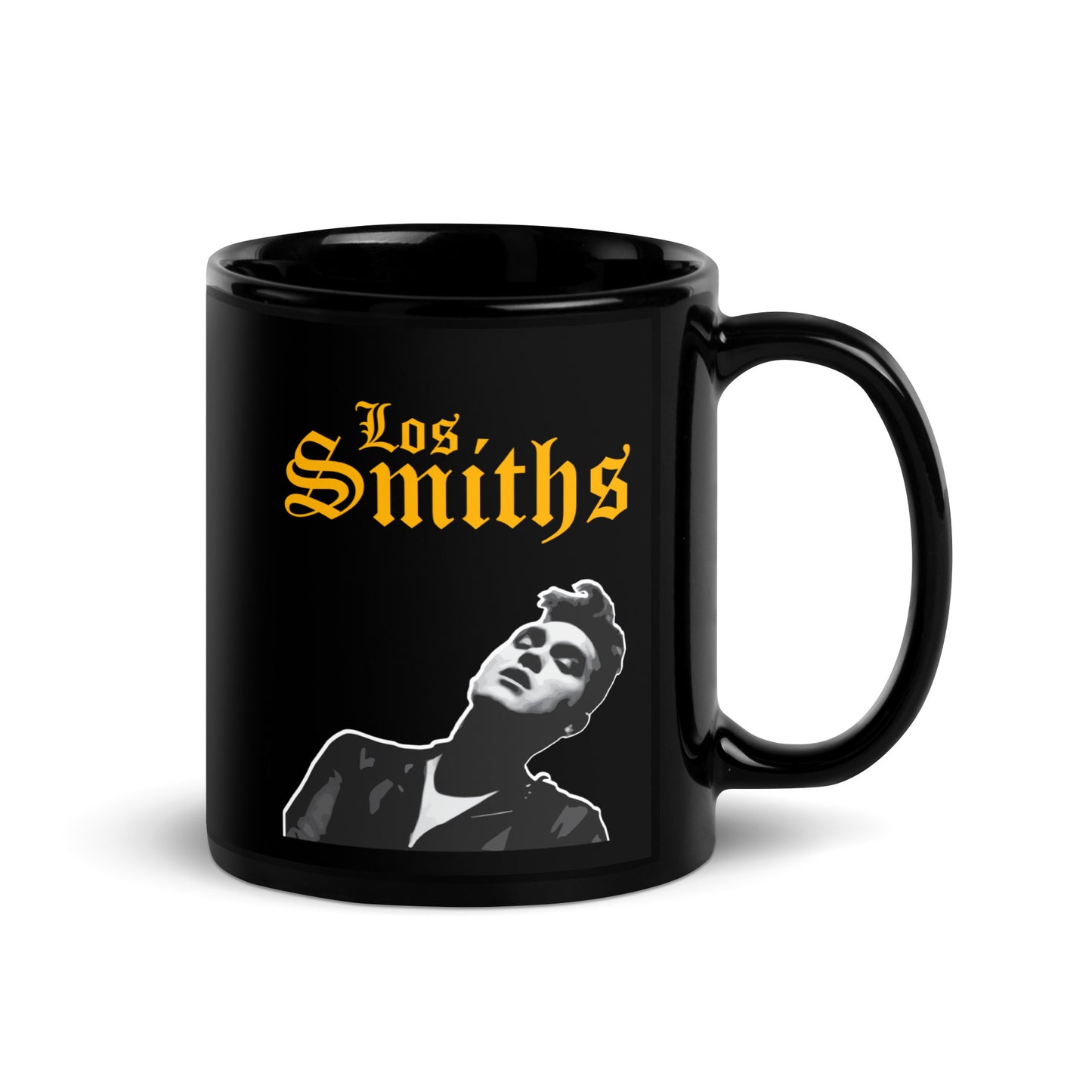 Los Smiths With Silhouette - Black Glossy Mug