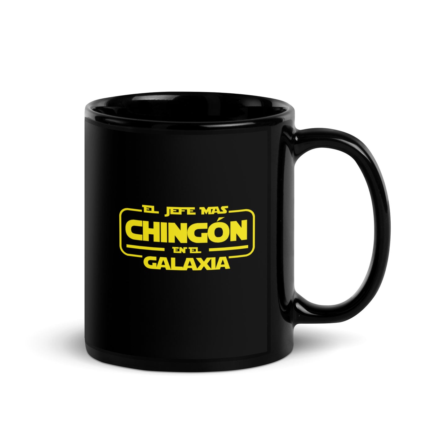 El Jefe Mas Chingon - Black Glossy Mug