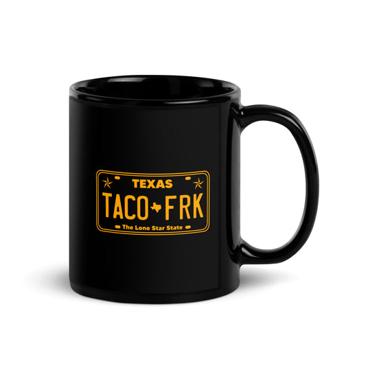 Taco Freak License Plate - Black Glossy Mug