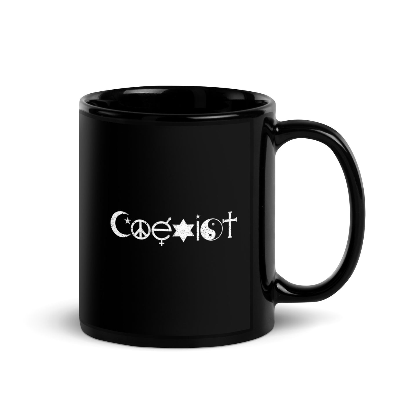 Coexist - Black Glossy Mug