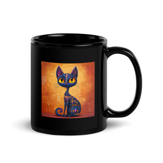 El Gato - Black Glossy Mug