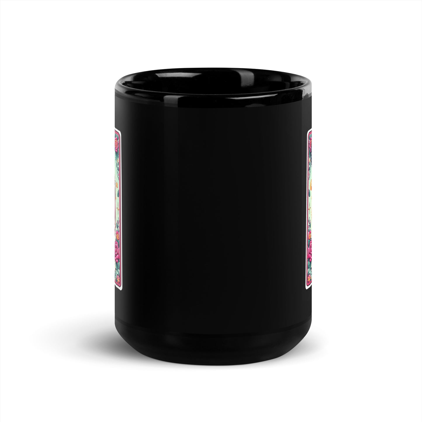 La Chingona Mama - Black Glossy Mug