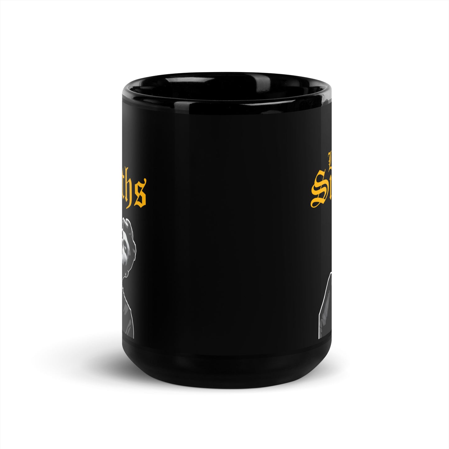 Los Smiths With Silhouette - Black Glossy Mug