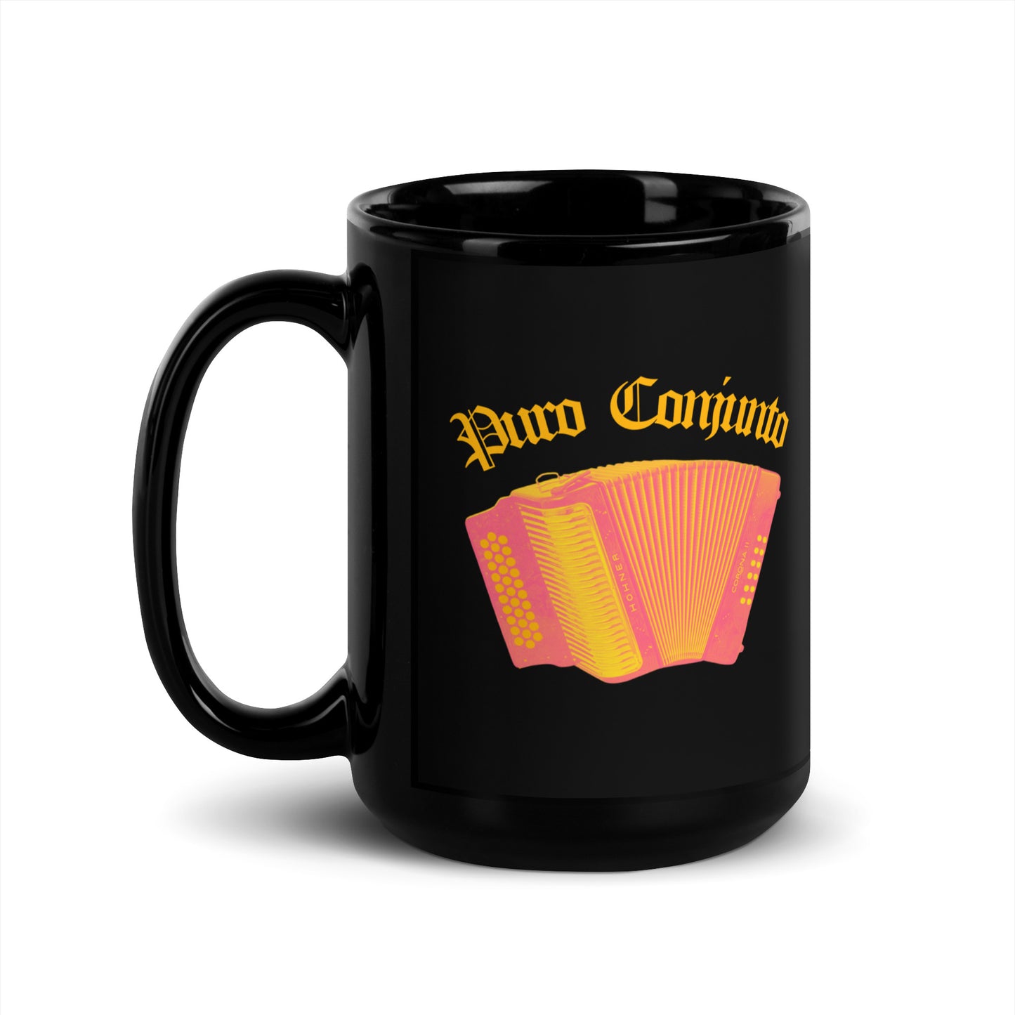 Puro Conjunto - Black Glossy Mug