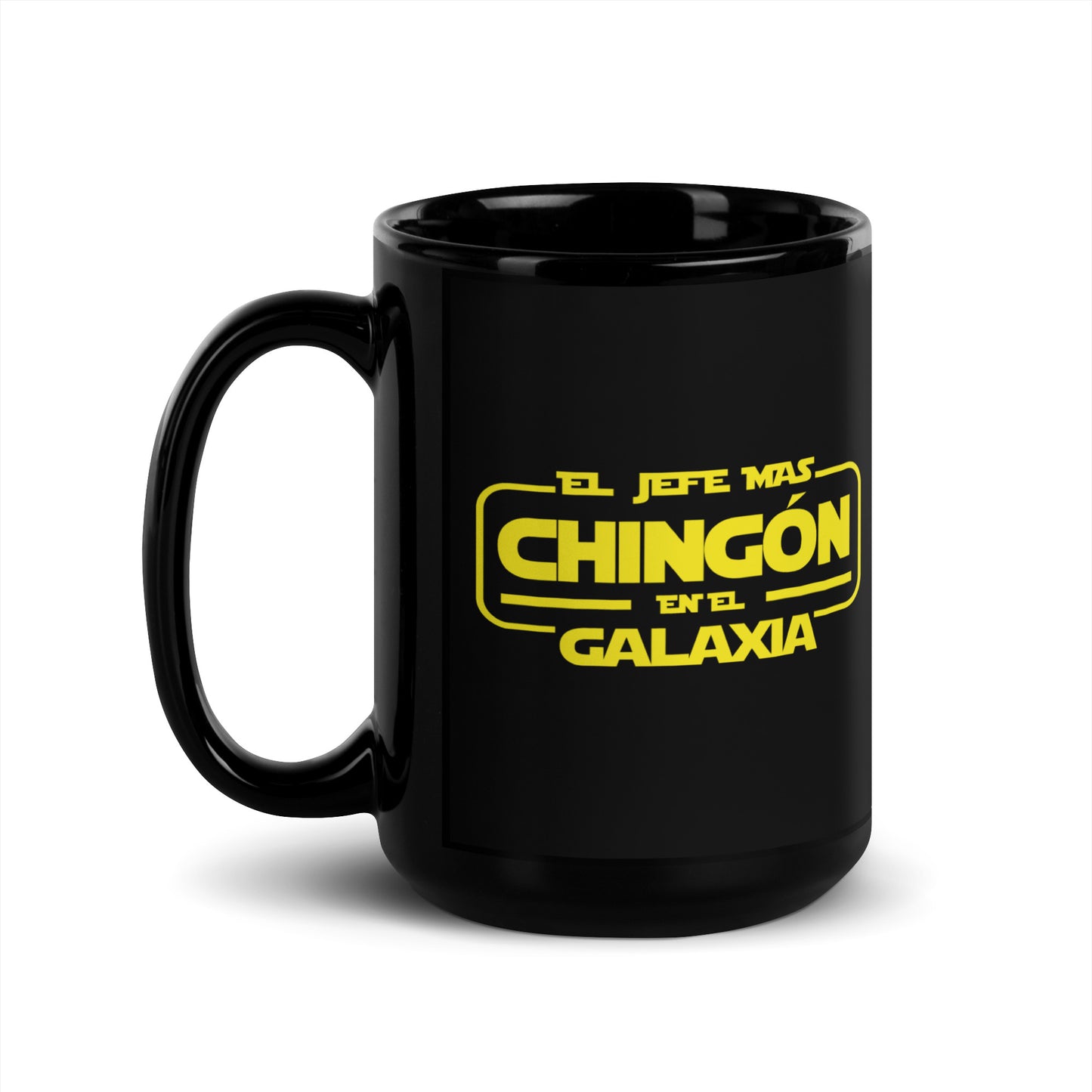 El Jefe Mas Chingon - Black Glossy Mug