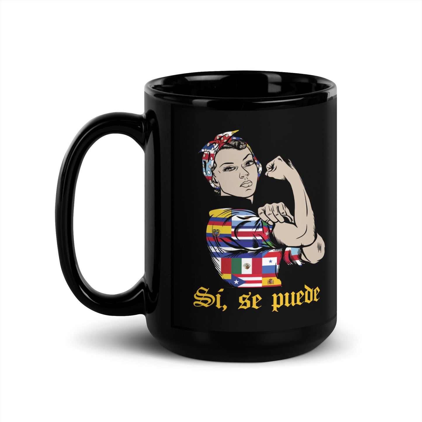 Si Se Puede - Black Glossy Mug