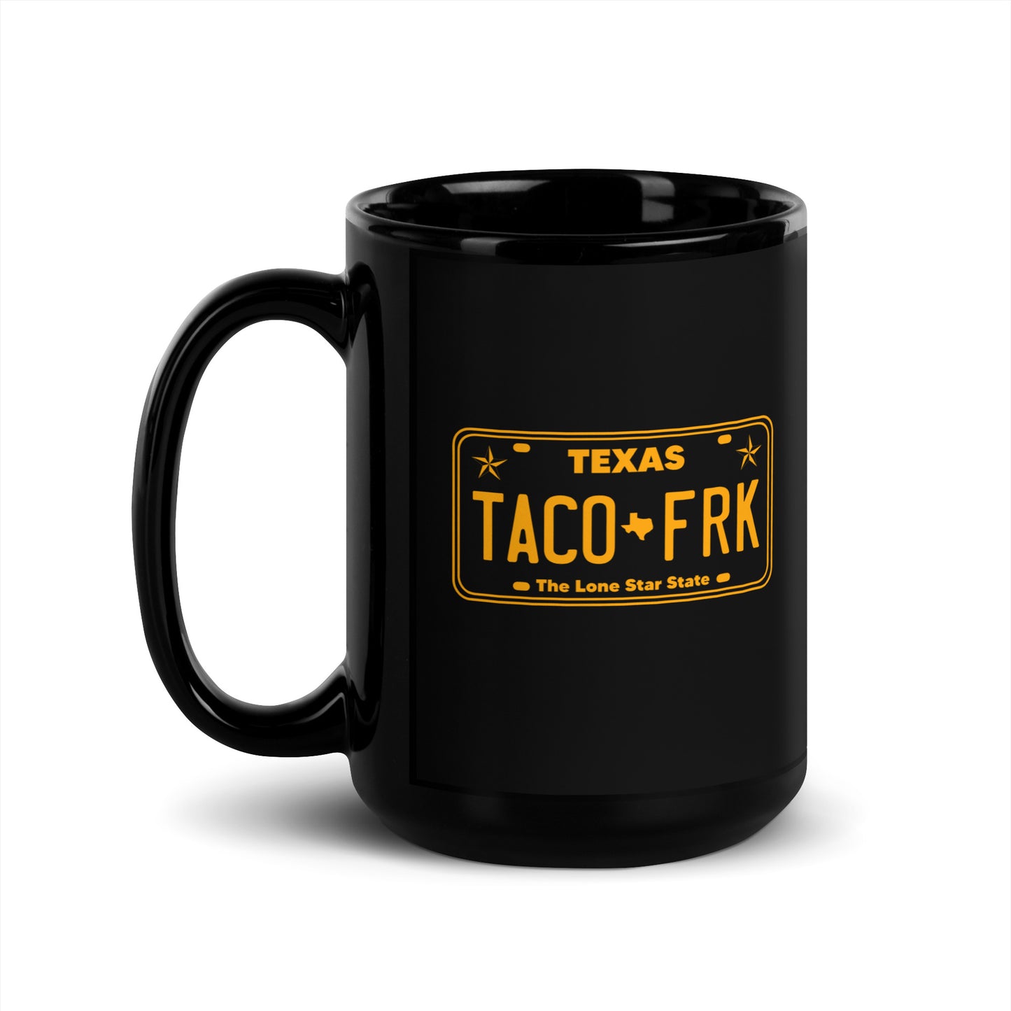 Taco Freak License Plate - Black Glossy Mug