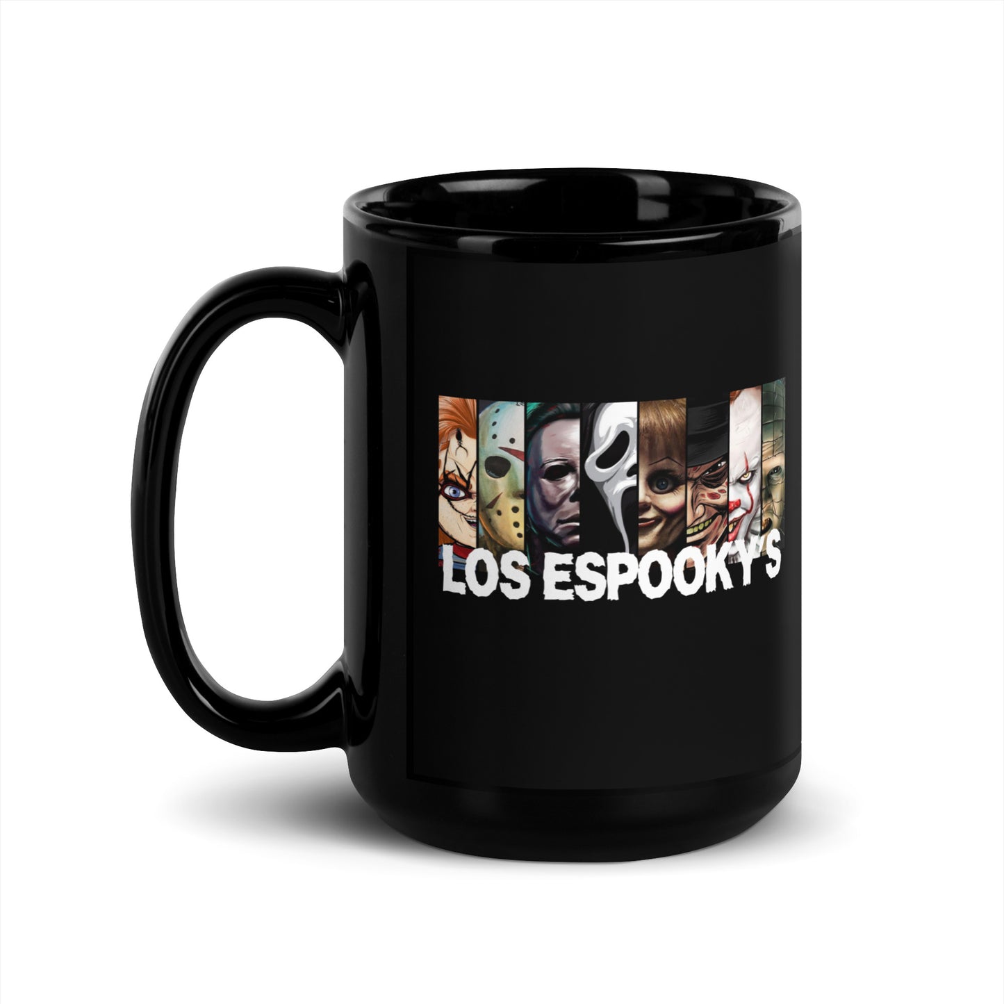 Los Espooky's - Black Glossy Mug