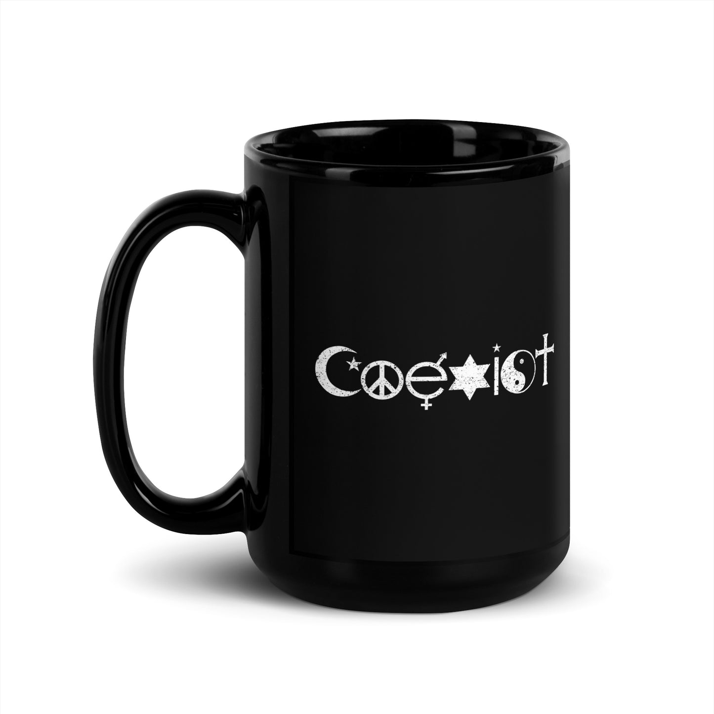 Coexist - Black Glossy Mug