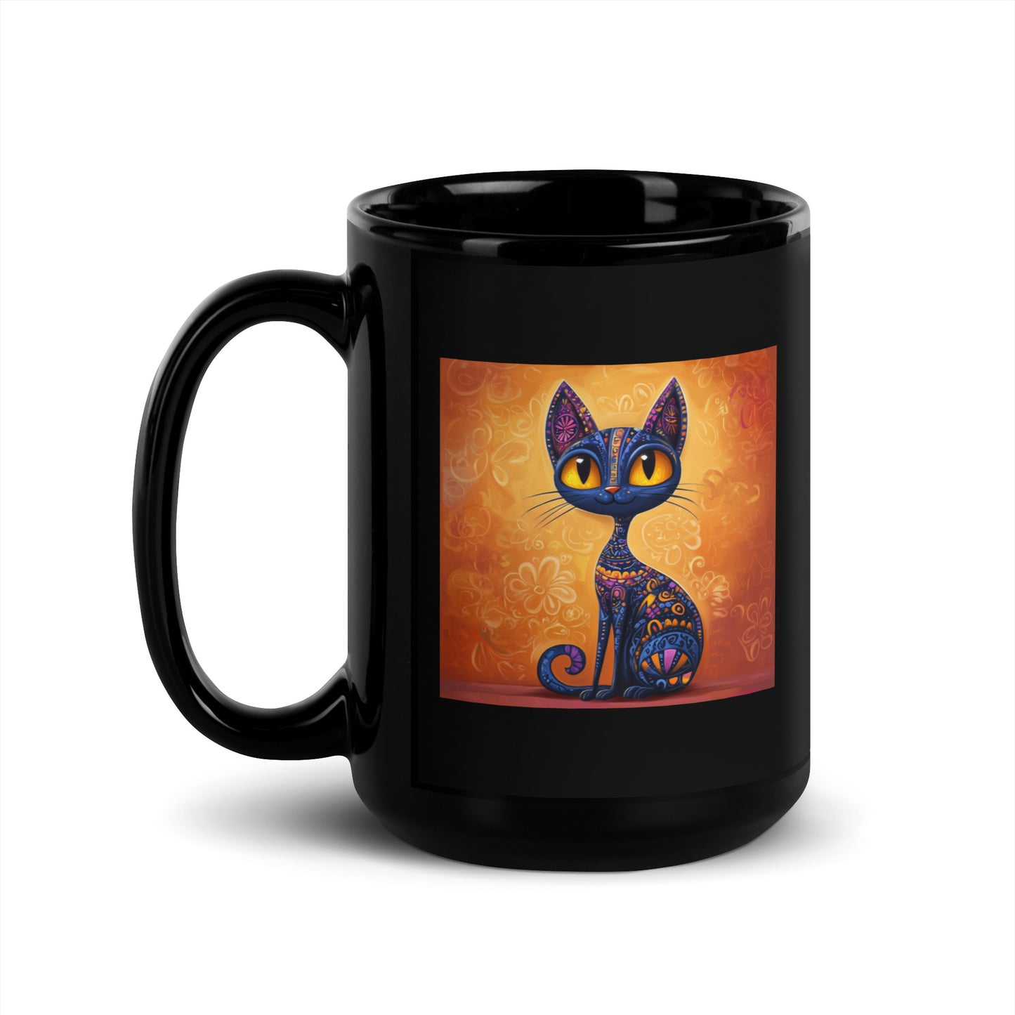 El Gato - Black Glossy Mug