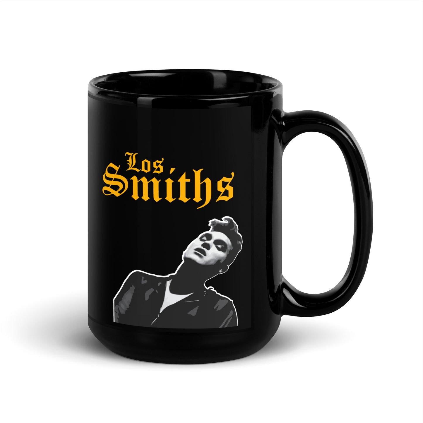 Los Smiths With Silhouette - Black Glossy Mug