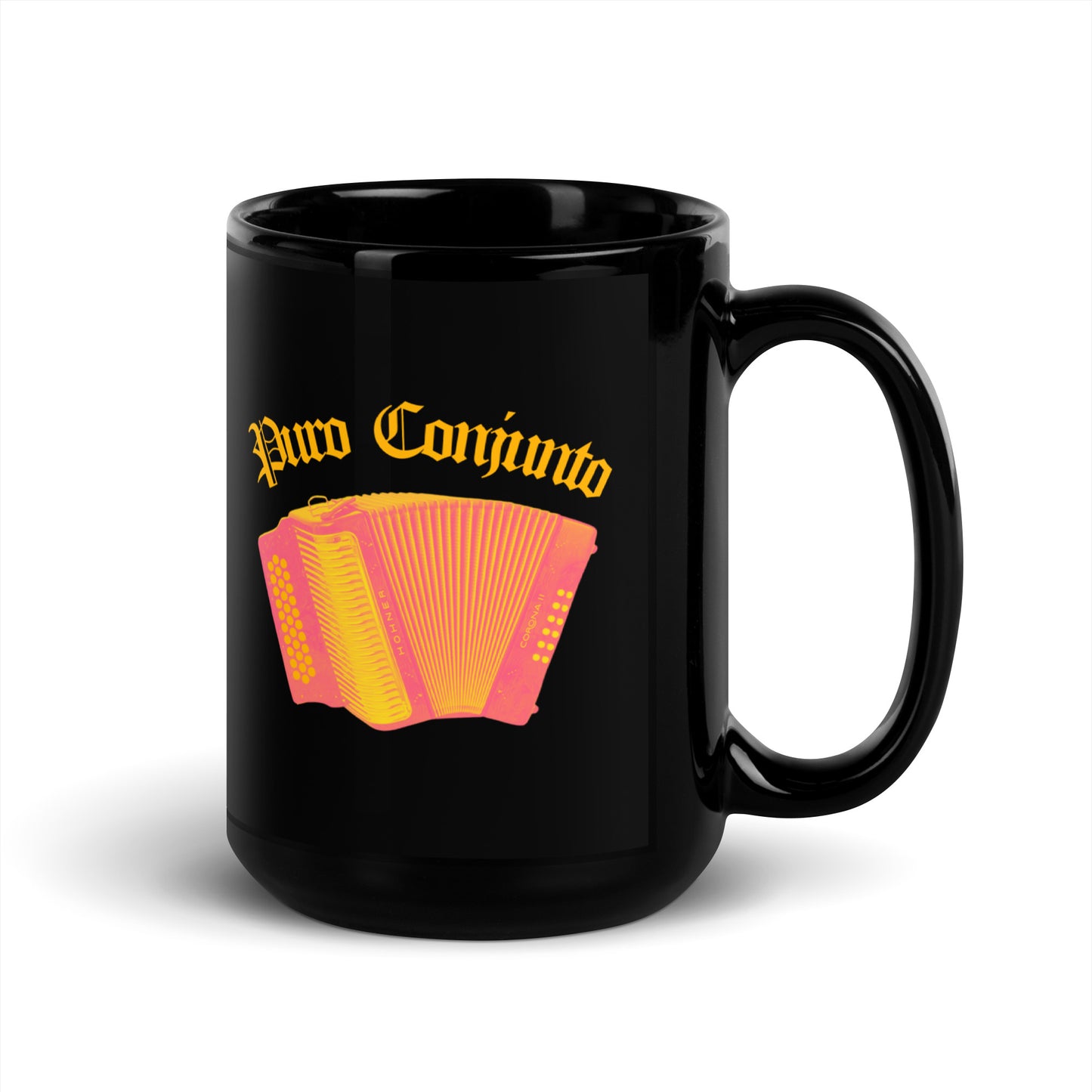 Puro Conjunto - Black Glossy Mug