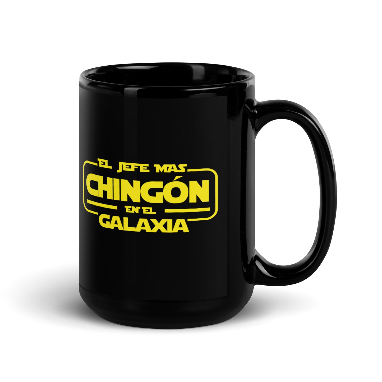 El Jefe Mas Chingon - Black Glossy Mug