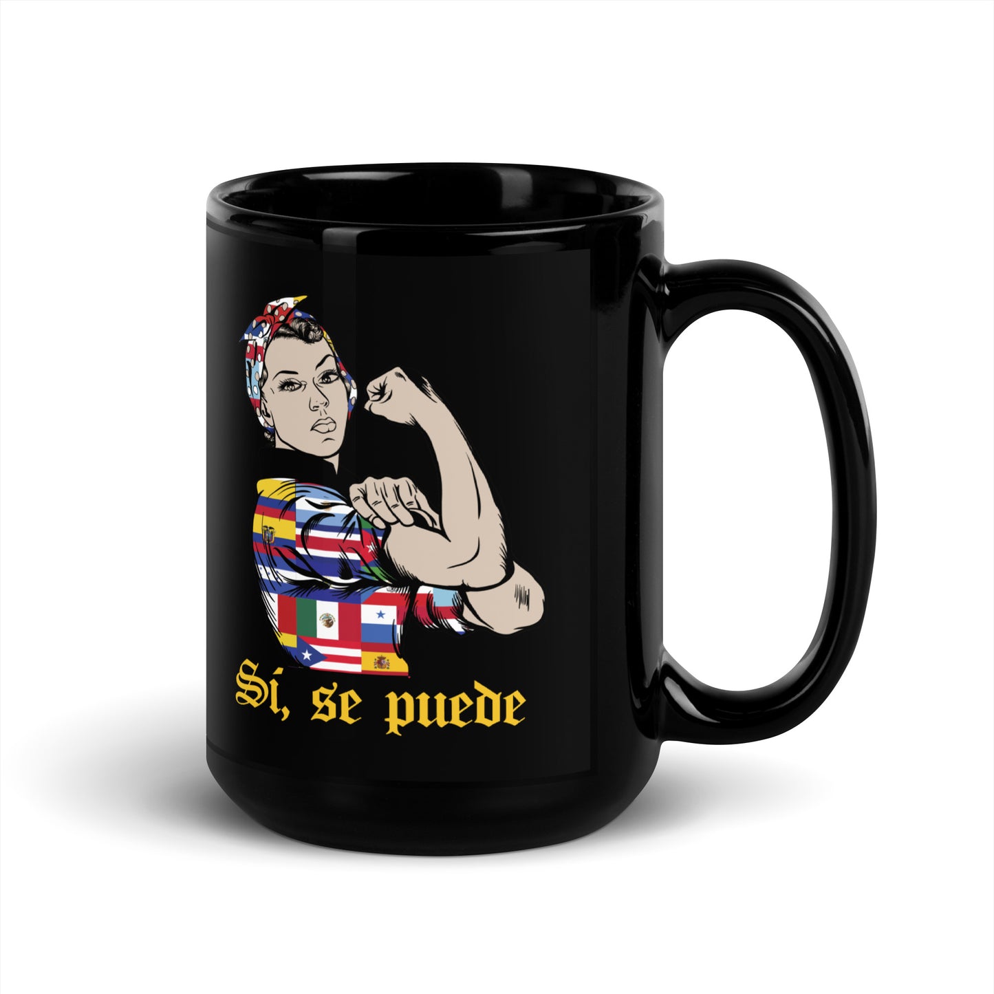 Si Se Puede - Black Glossy Mug