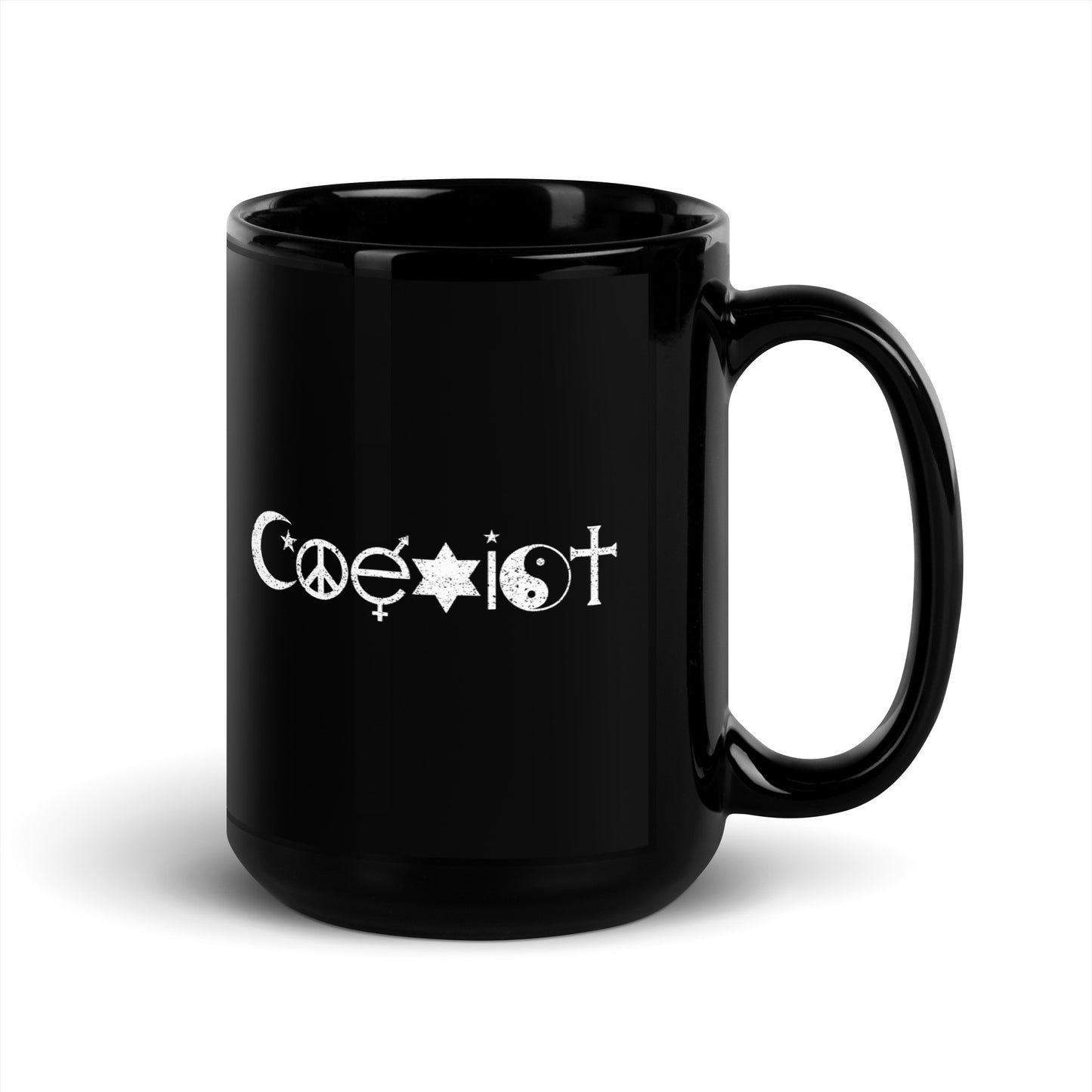 Coexist - Black Glossy Mug