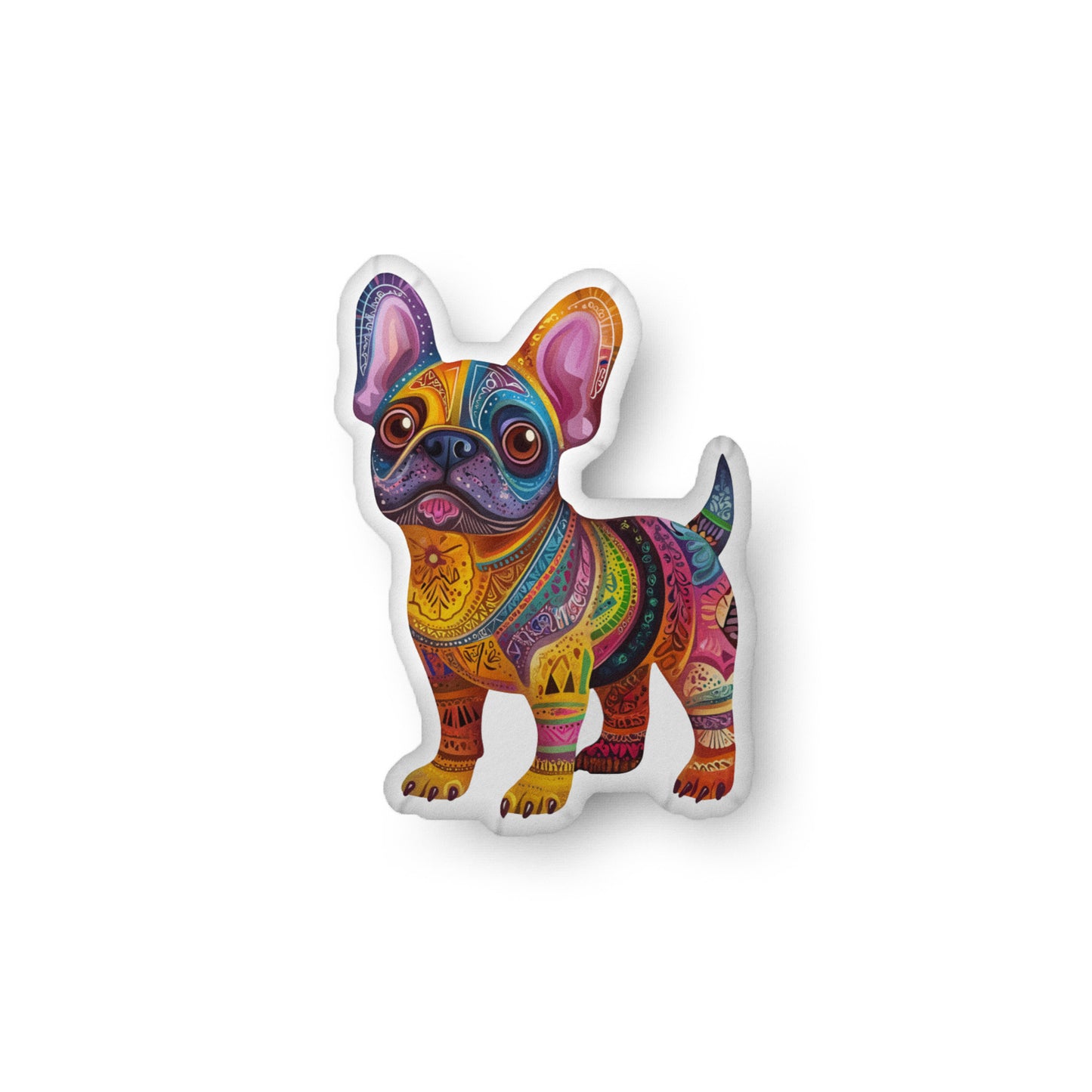 Frenchie Bulldog Alebrije Custom-shaped pillow