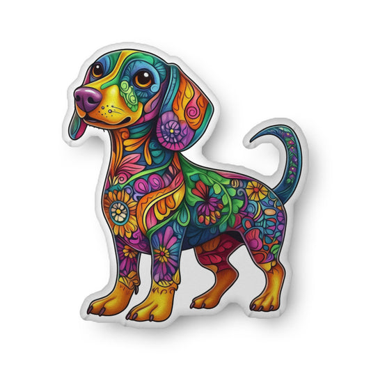 Dachshund Alebrije Custom-shaped pillow