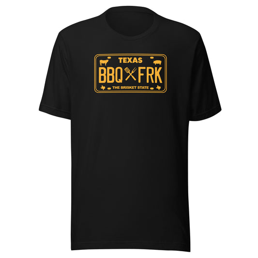 BBQ Freak License Plate - Men's T-shirt