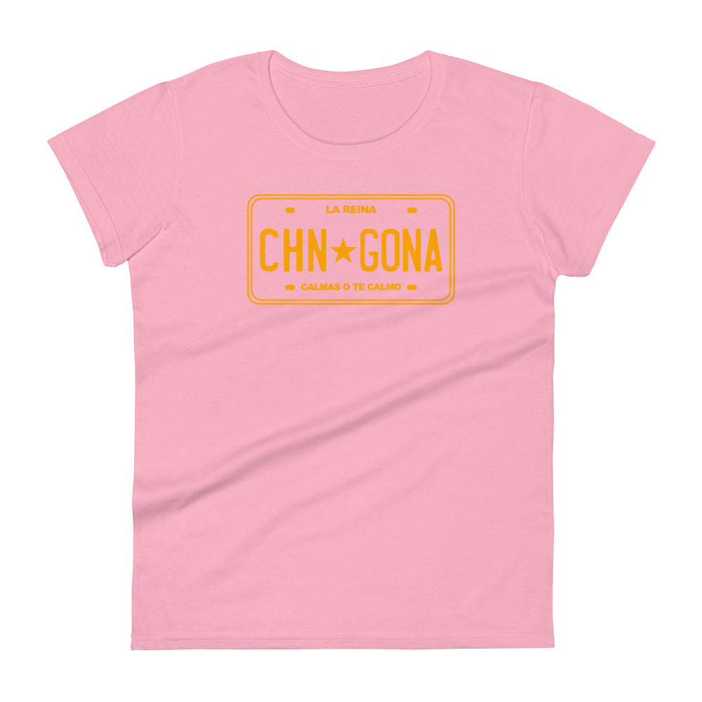 Chingona License Plate - Women's short sleeve t-shirt